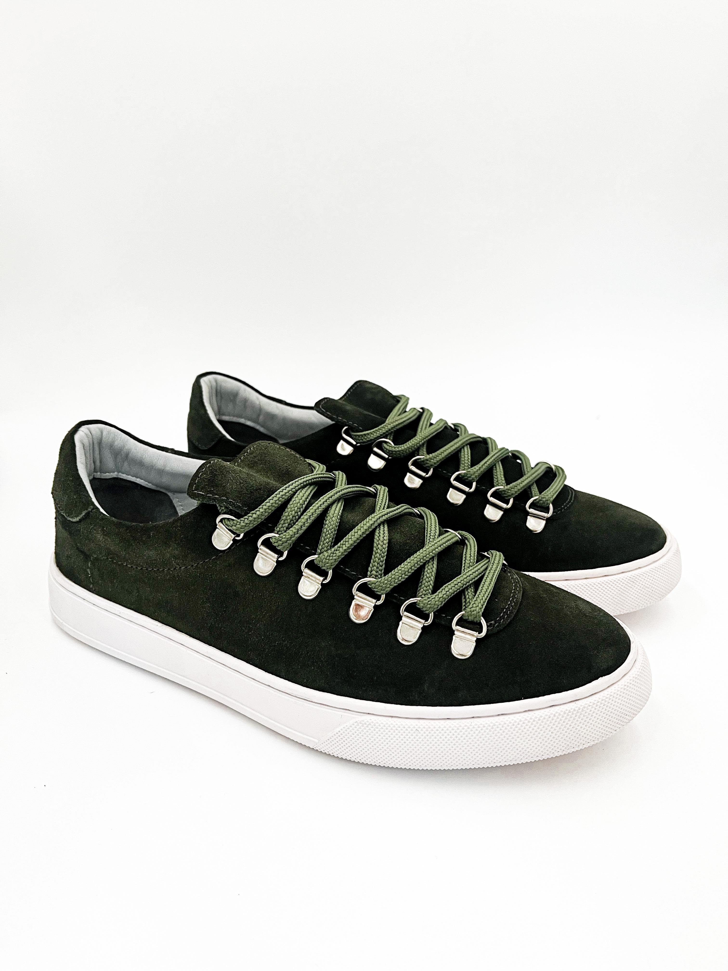 ALVİO SHOES ERKEK AYAKKABI HAKİ SÜET SNEAKER