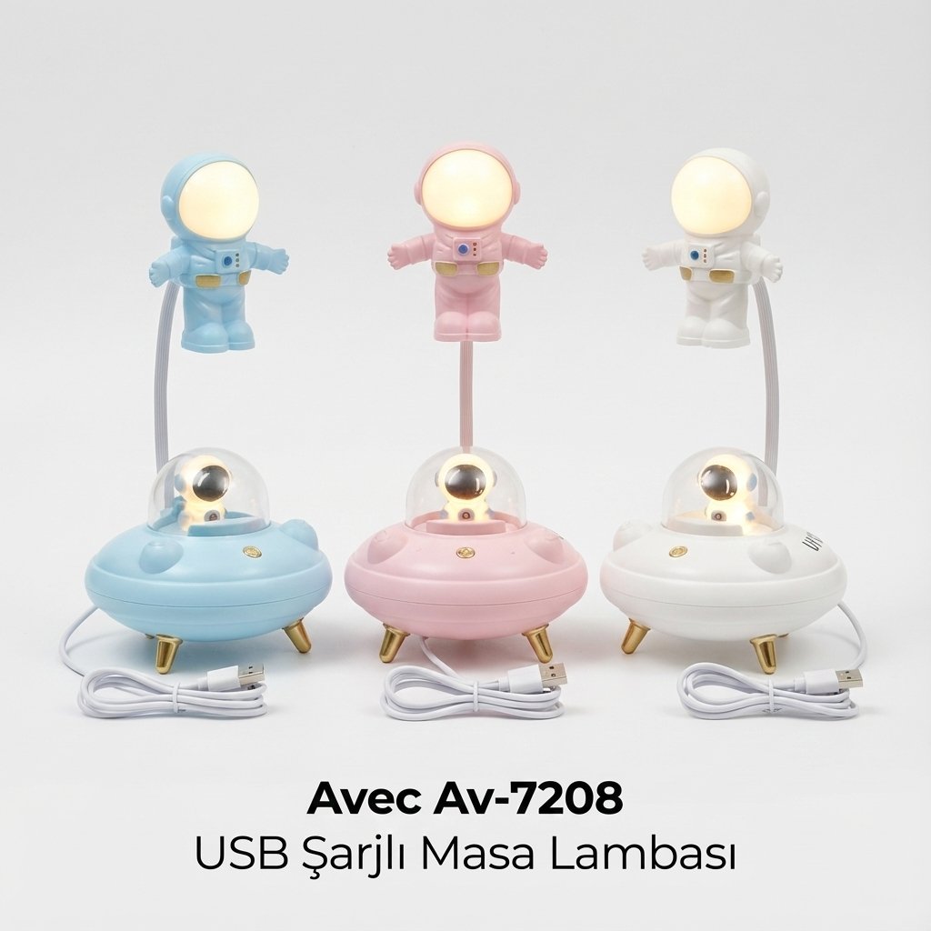 Avec Av-7208 Usb Şarjlı Masa Lambası