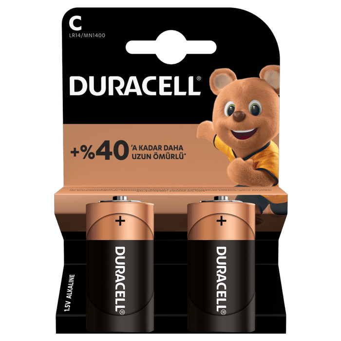 Duracell C Orta Pil 2'li