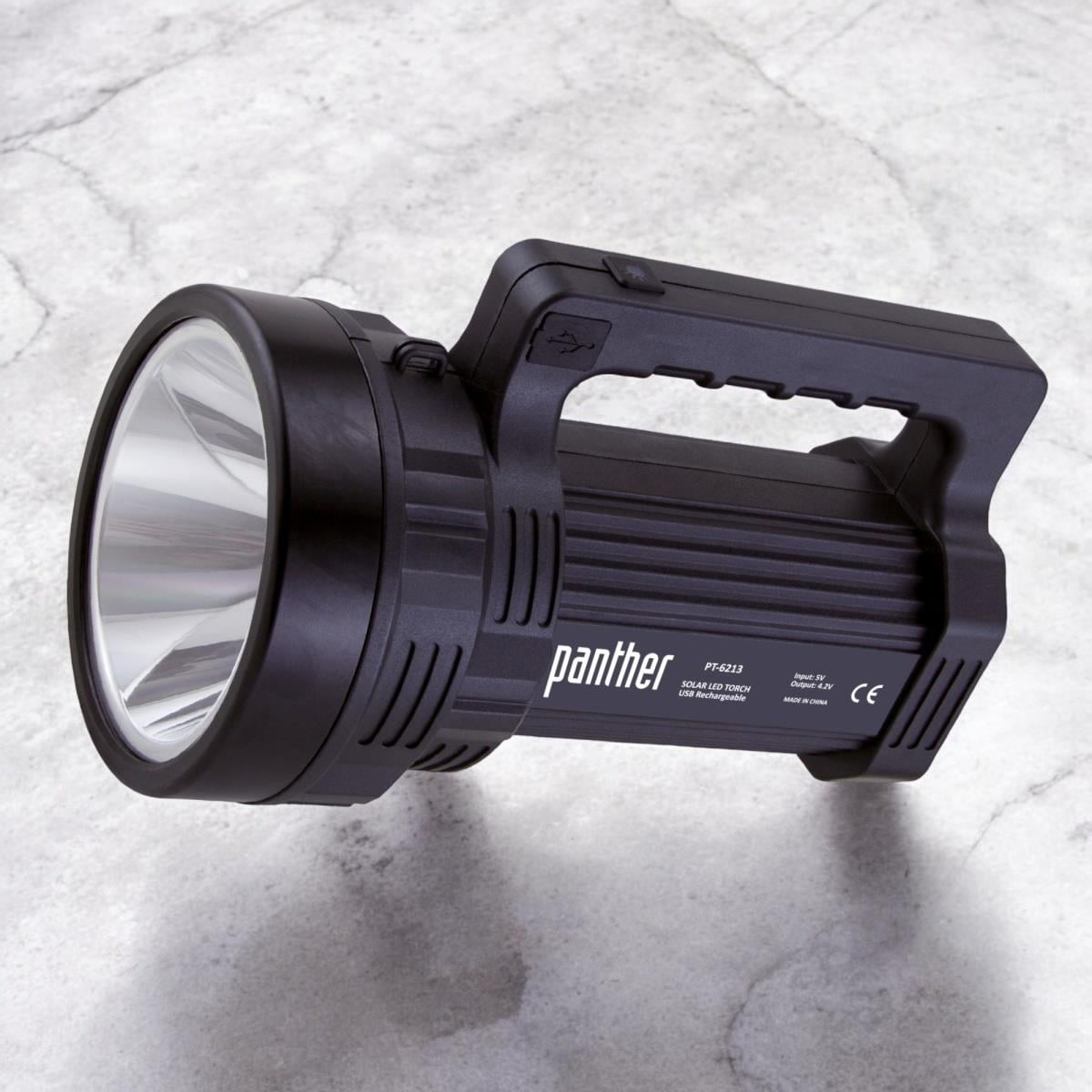 Panther Pt-6213 Usb Şarjlı Solar El Feneri