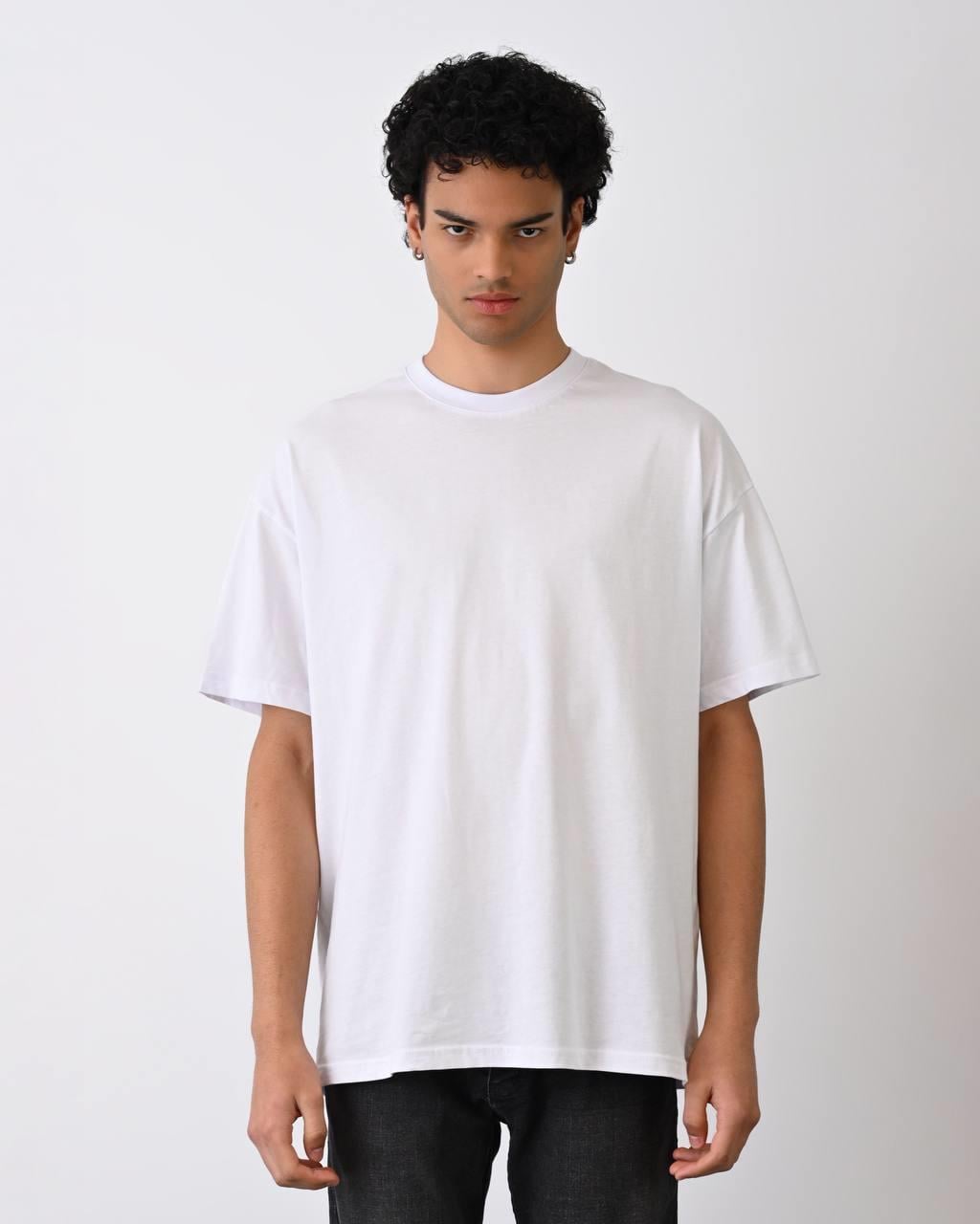 Oversize Basic Tshirt Beyaz