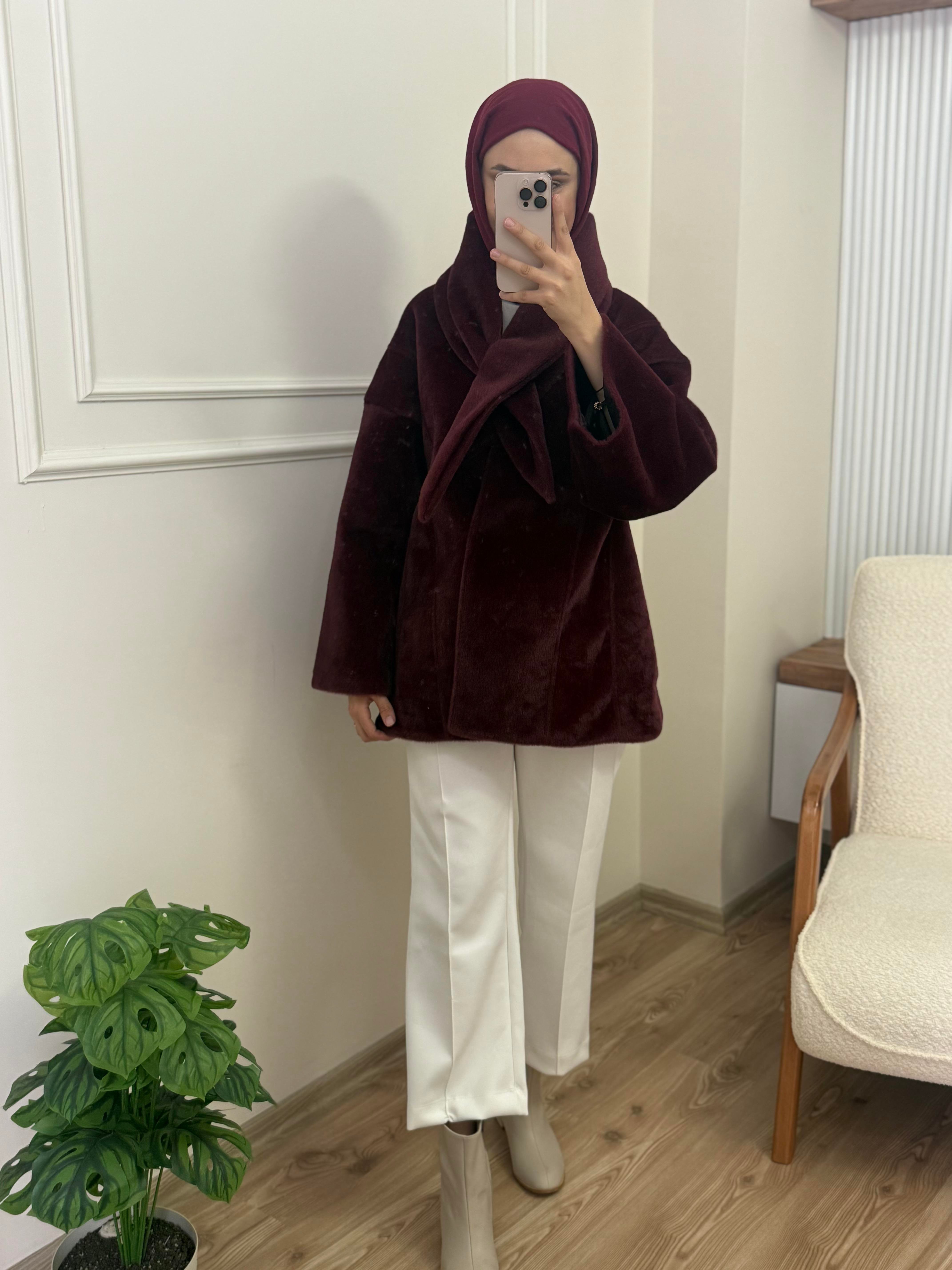 Ella FOX Ceket | Bordo