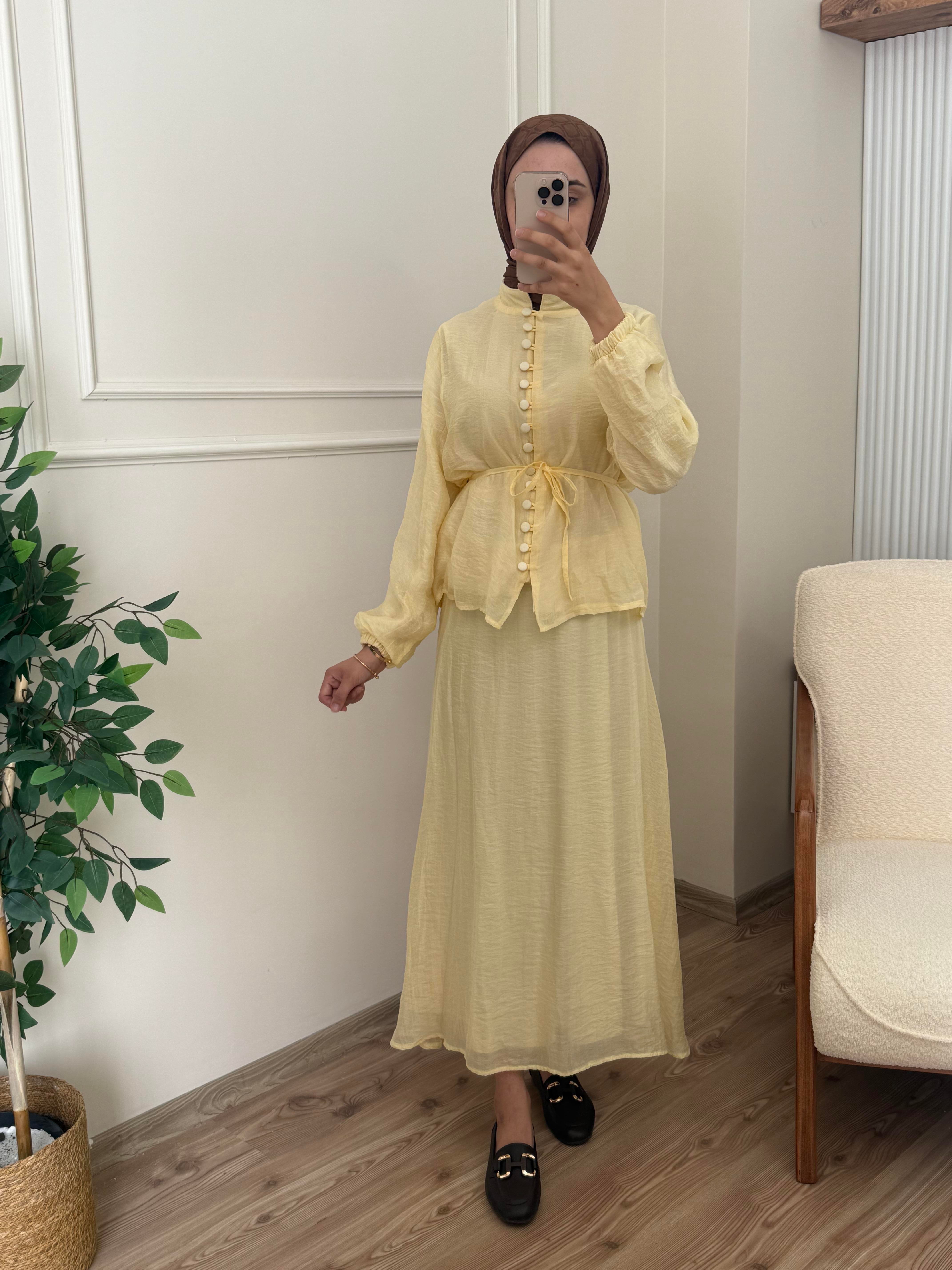 Rüya Etekli Takım | Sarı
