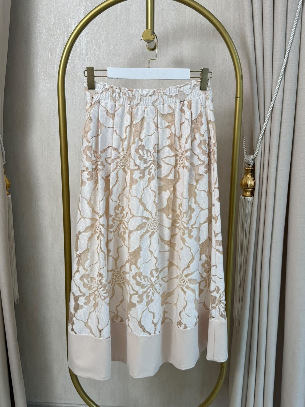 SENTEZ Rose 5806 Dantelli Etek Bej