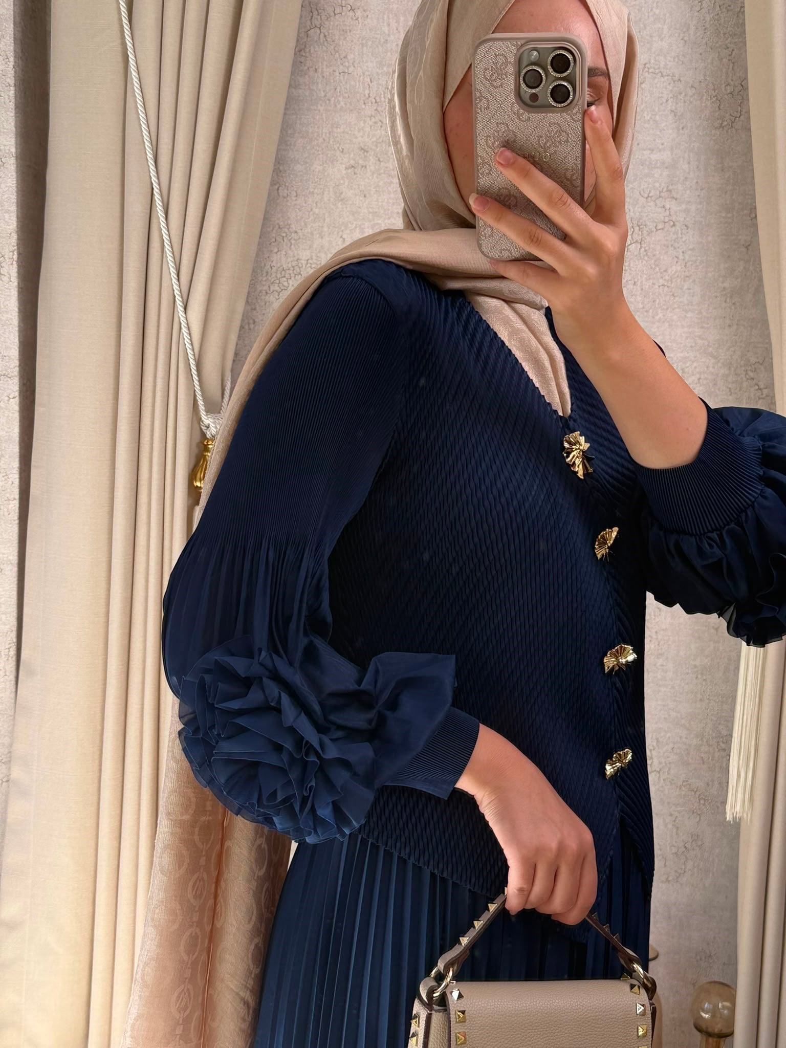 MMZ Akordiyon Etekli Takım Lacivert