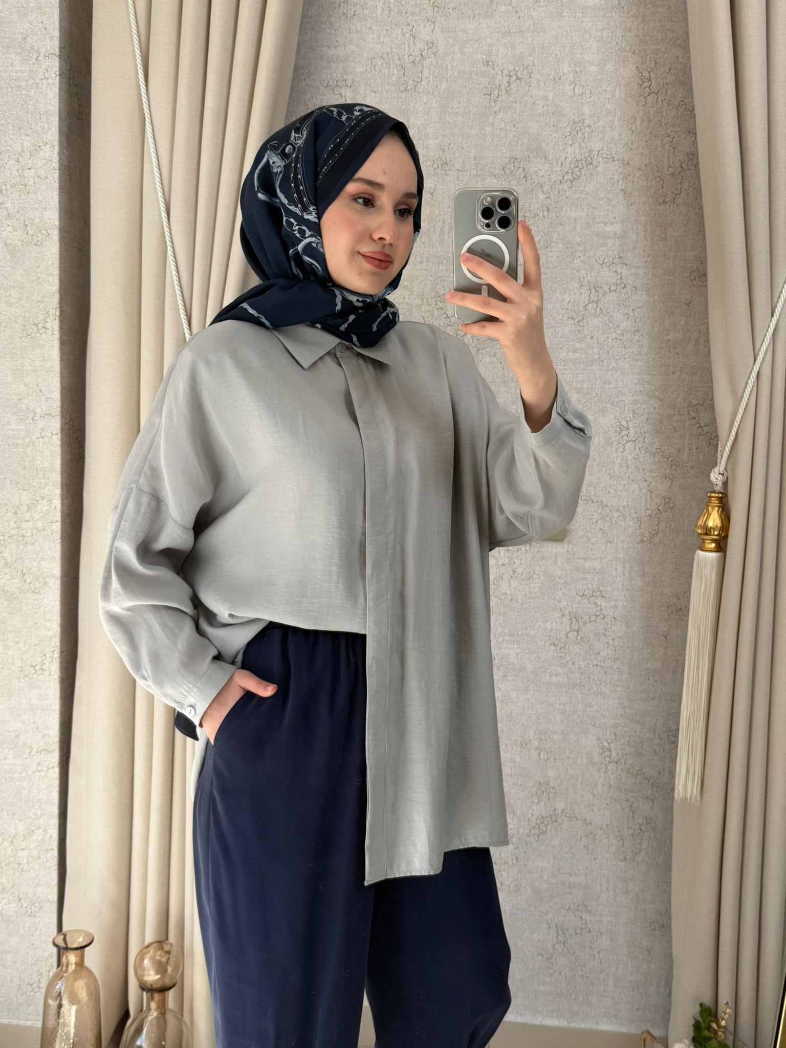 Nuss Basic Gömlek  3001 Gri