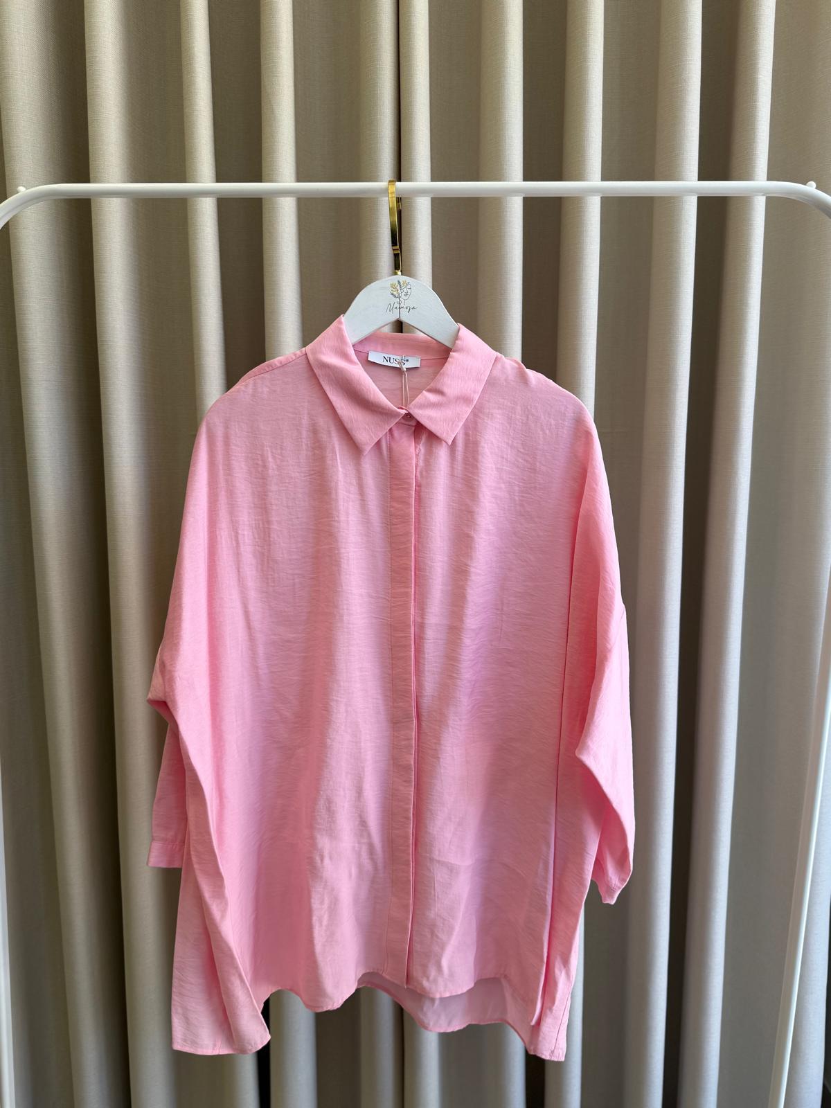 Nuss Basic Gömlek  3001 Şeker Pembe