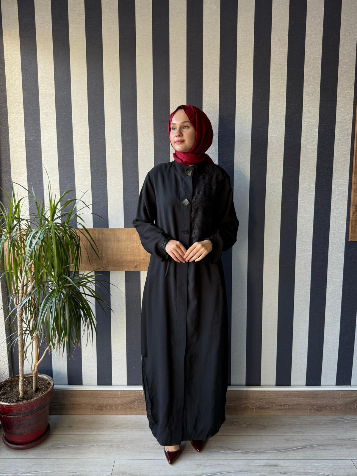 Lissmore Organze Detaylı Kap 6009 Siyah