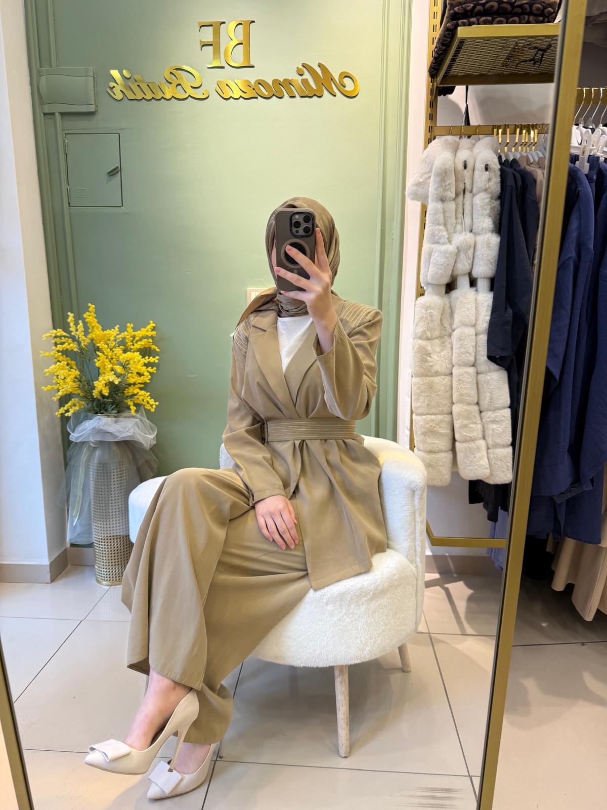 Modal Tensel Olive Takım 8491 Haki