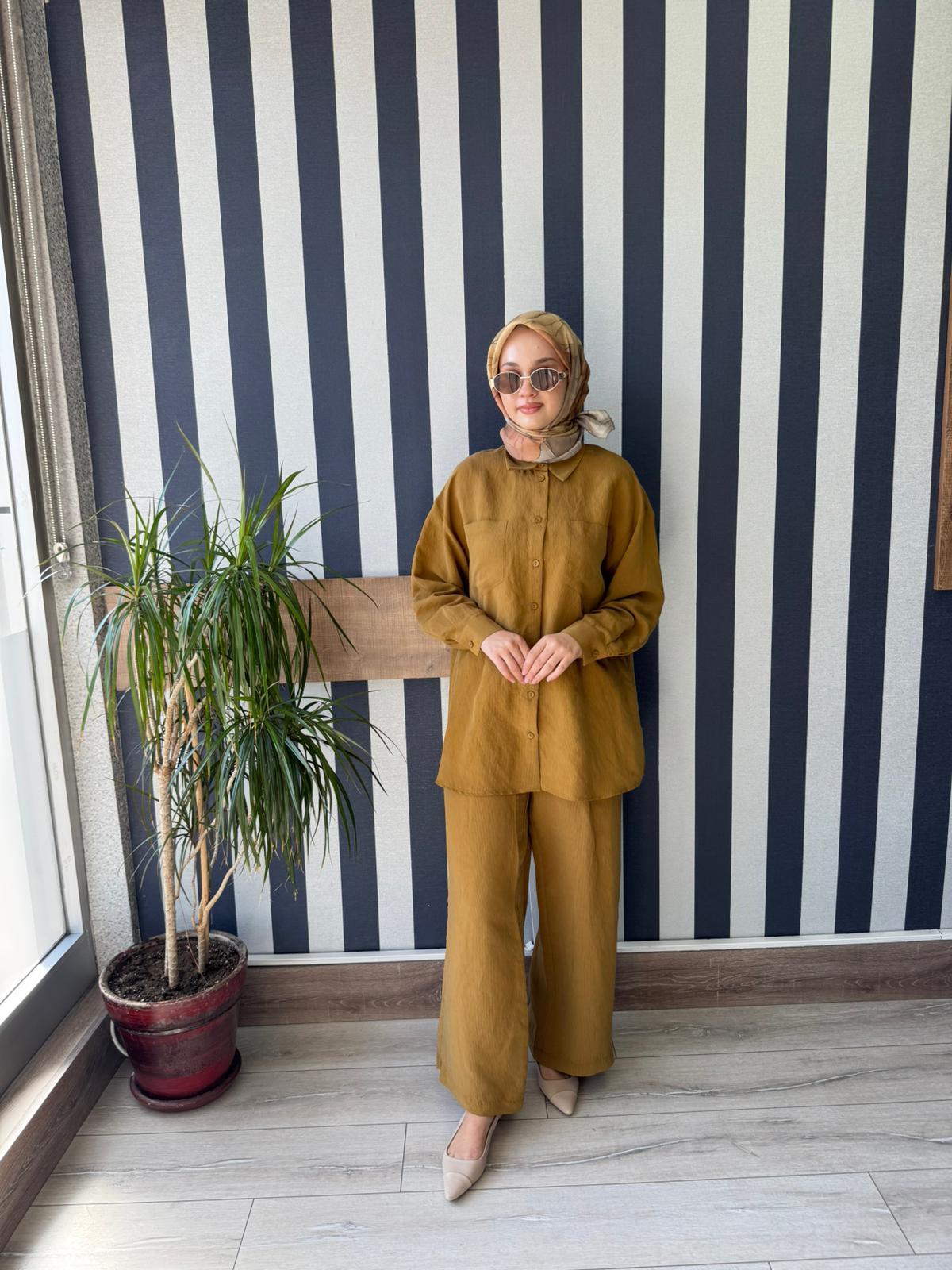 Nuss 1021 Pantolonlu Takım SAFRAN