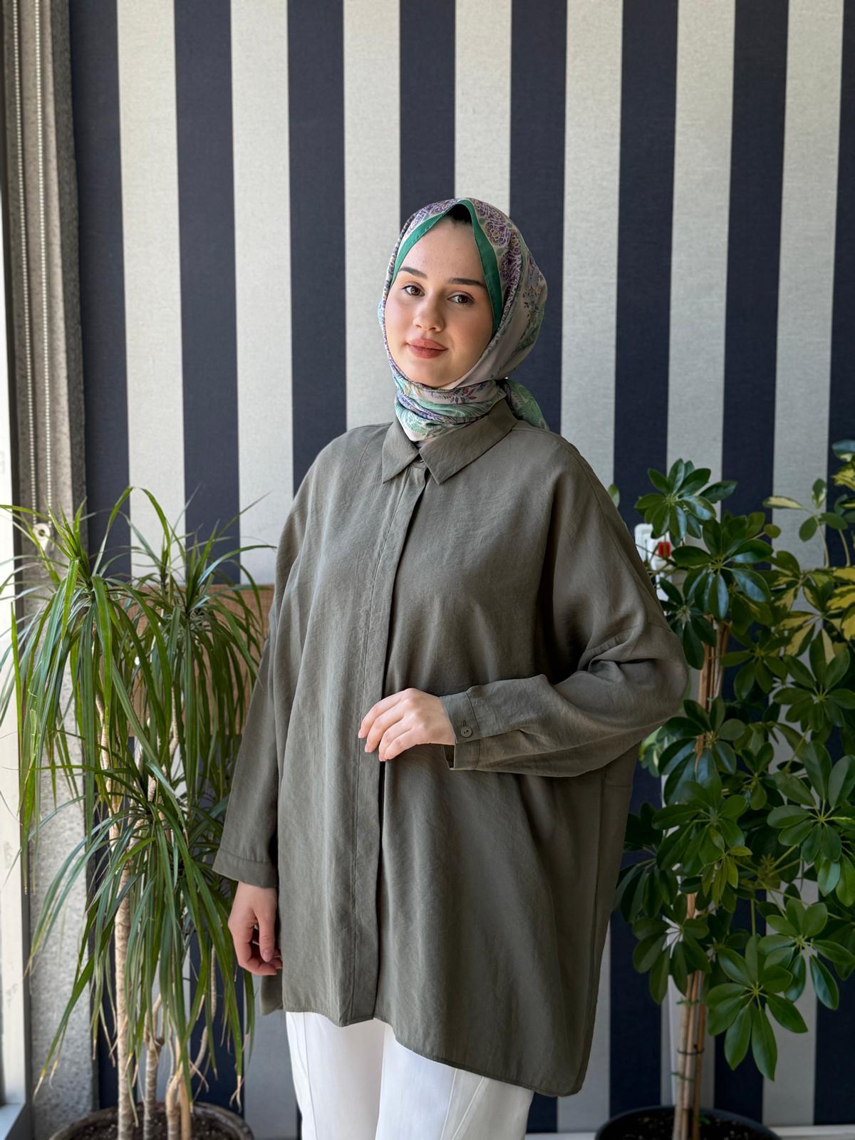 Nuss Basic Gömlek  3001 Haki