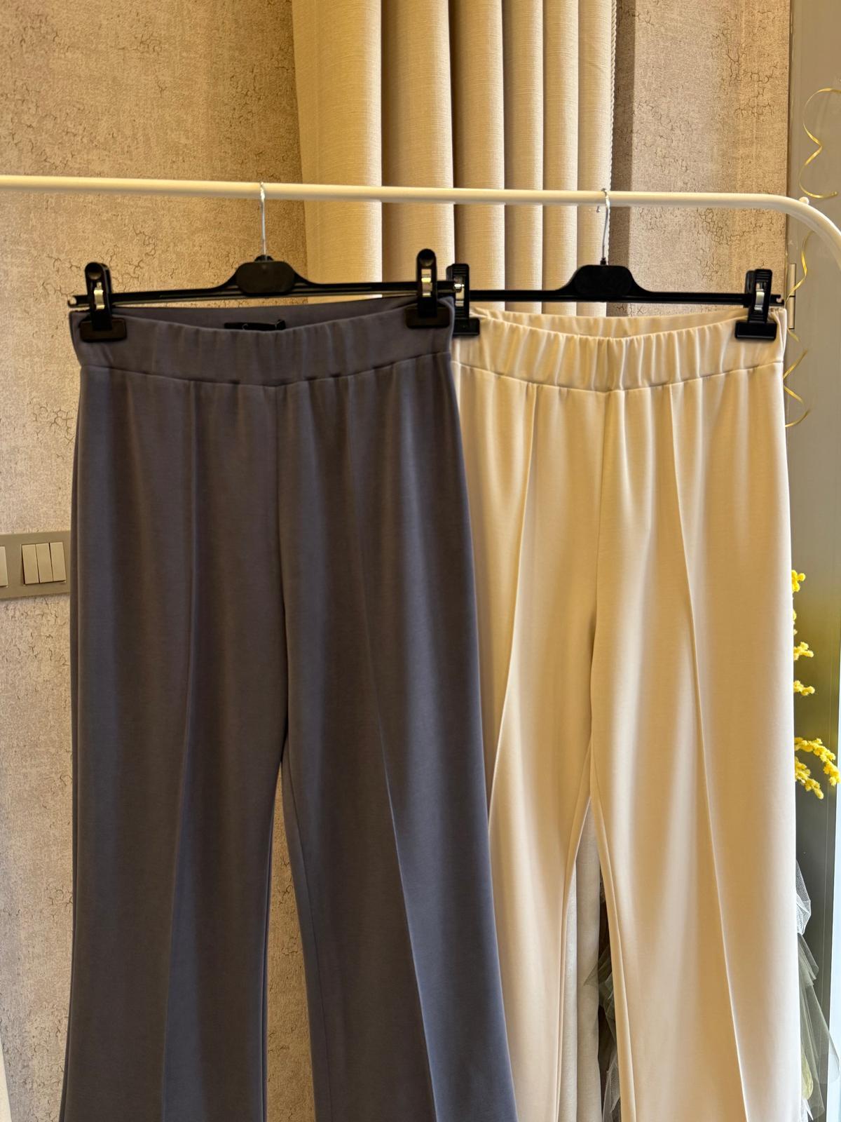 Sentez 5536 Nervürlü Bambu Duble Paça Pantolon Lacivert