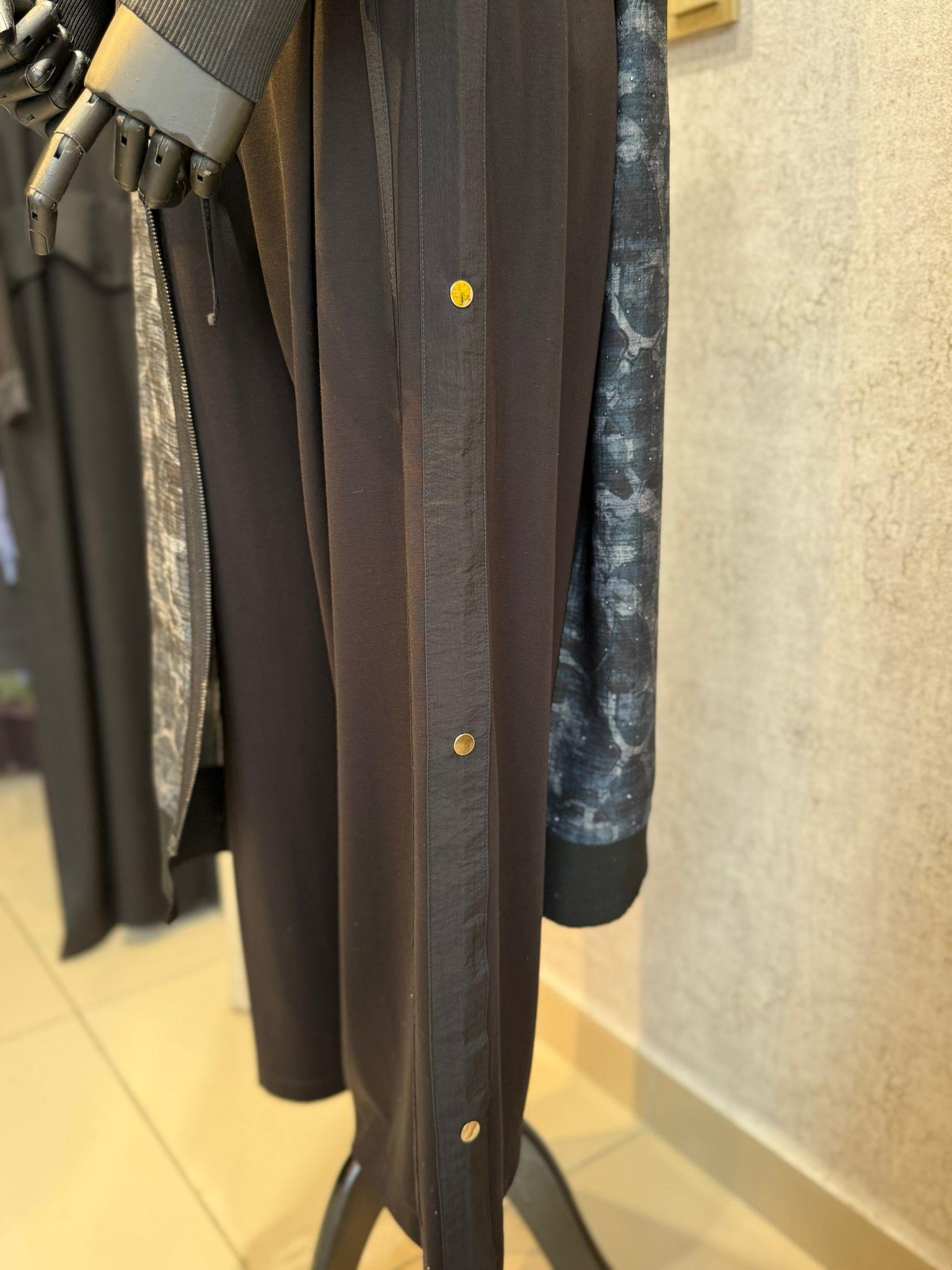 Behrem Büyük Beden Tesettür Pantolonlu Takım 35148 Siyah