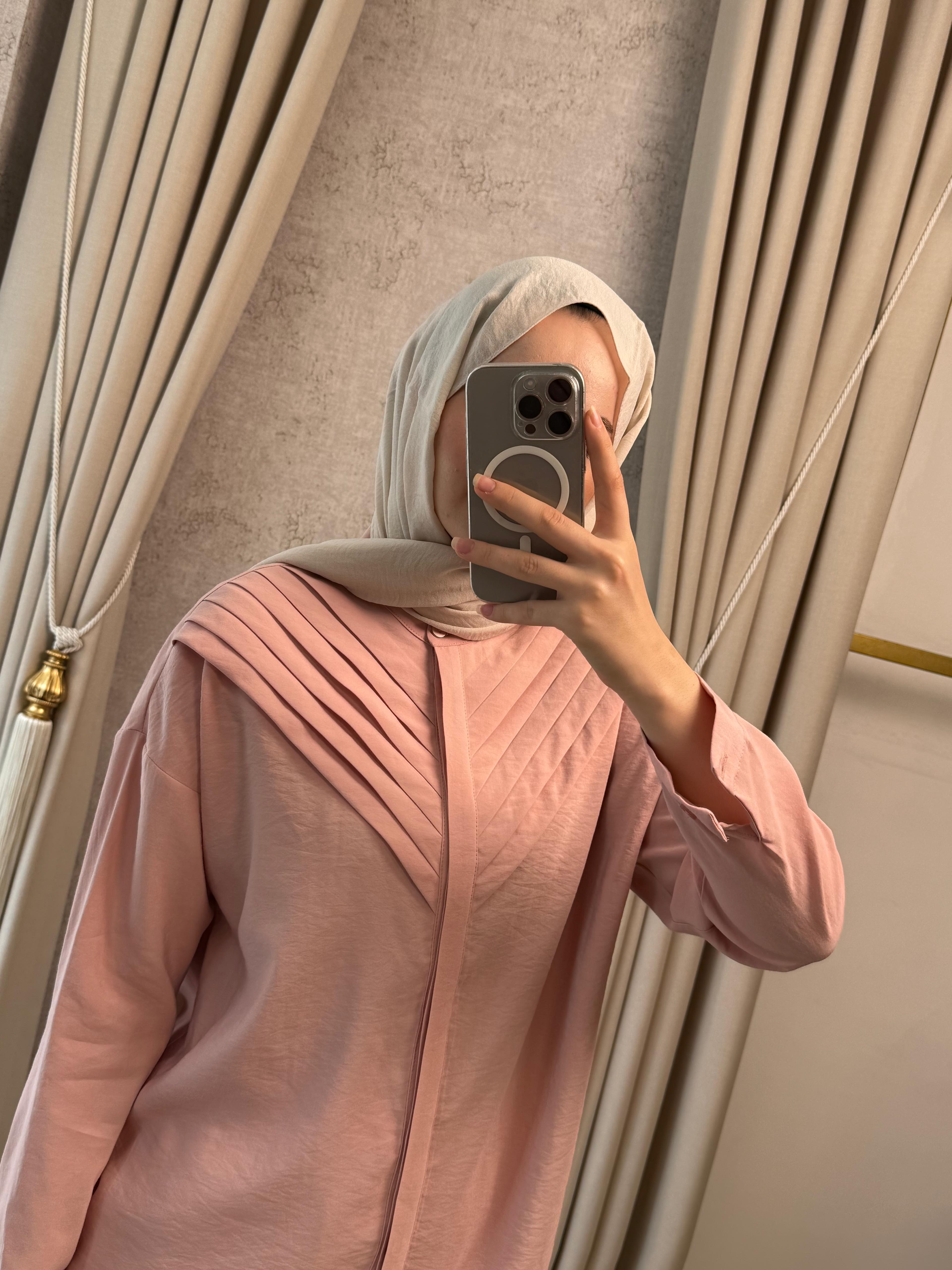 Nuss 1071 Pantolonlu Takım Pudra
