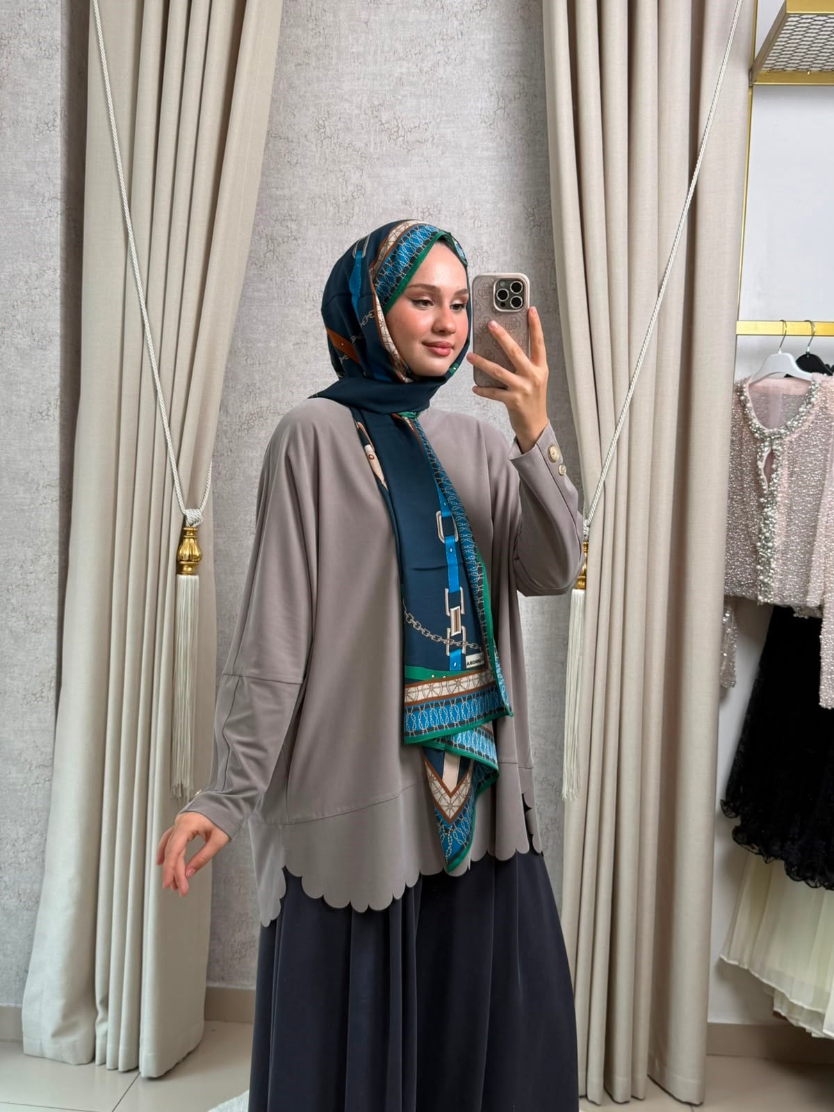 Tığ Triko 4103 Oversize Tunik Vizon