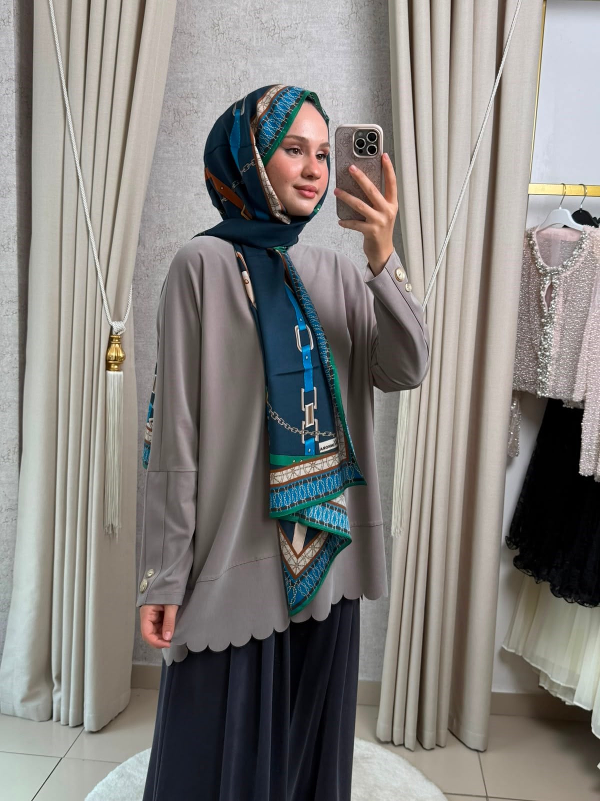 Tığ Triko 4103 Oversize Tunik Vizon