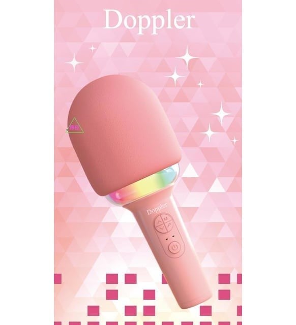 DOPPLER KARAOKE MİKROFON RAİNBOW PEMBE WİRELESS SES DEĞİŞTİRME ÖZELLİKLİ