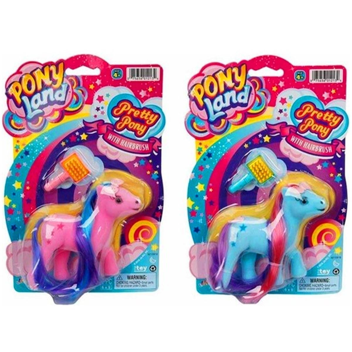 JARU 1213 PONY LAND SAÇ TARAMA PONY FİGÜR KARTELA 4+
