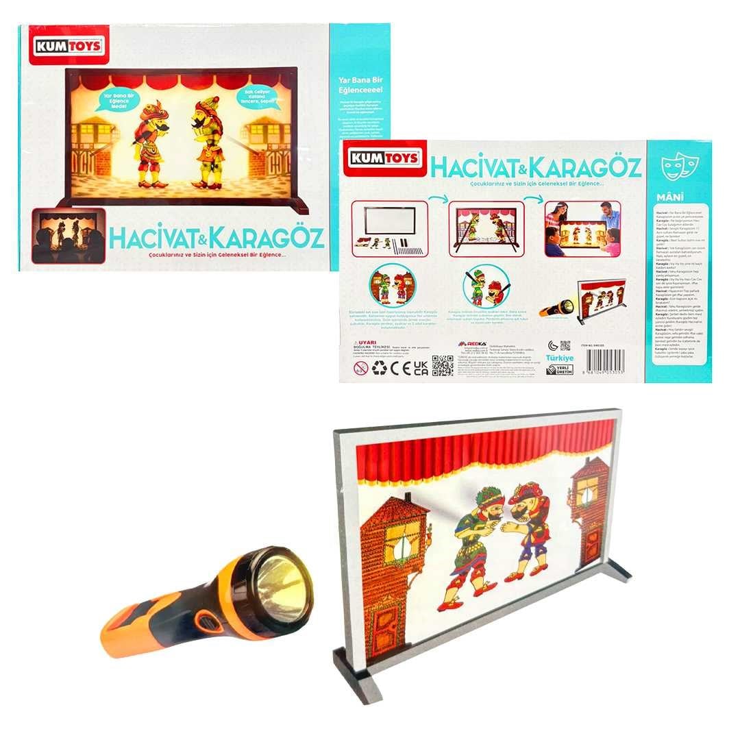 KUMTOYS KM5305 HACİVAT KARAGÖZ SAHNELİ 6+
