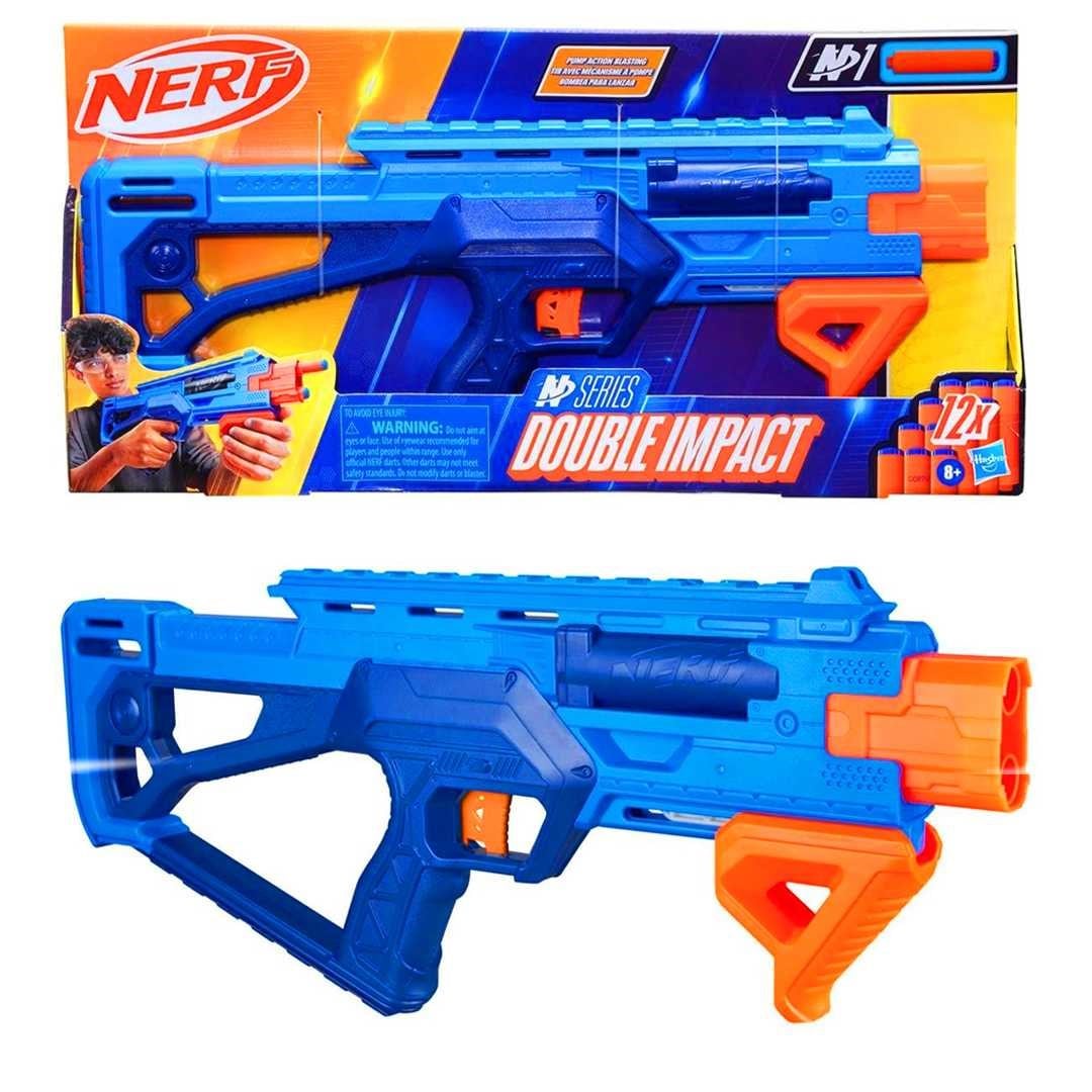 NERF N SERİES G0879 SÜNGER TABANCASI DOUBLE İMPACT 12 MERMİ 8+