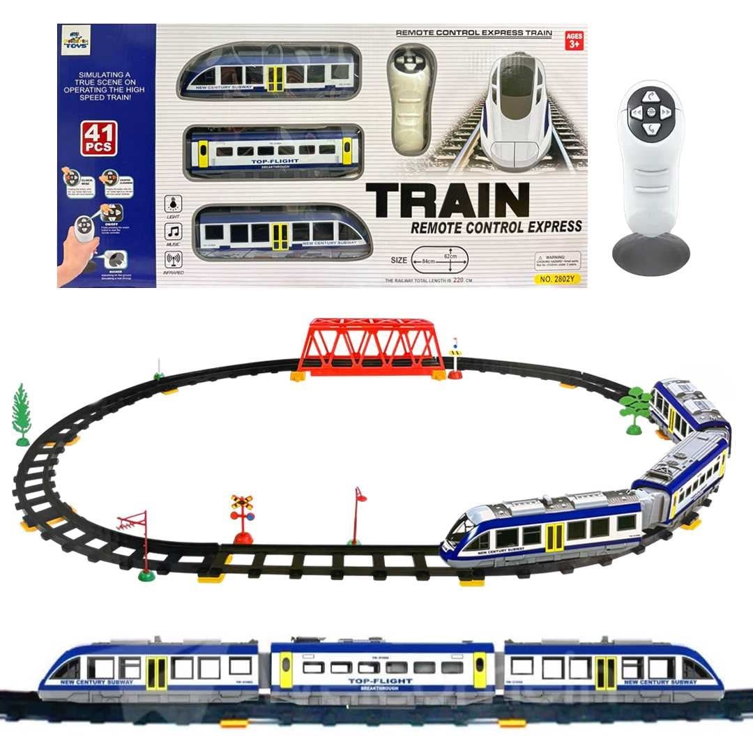 PASİFİK KUMANDALI TREN SETİ 2802Y R/C SESLİ IŞIKLI 41 PARÇA 220 CM 3+
