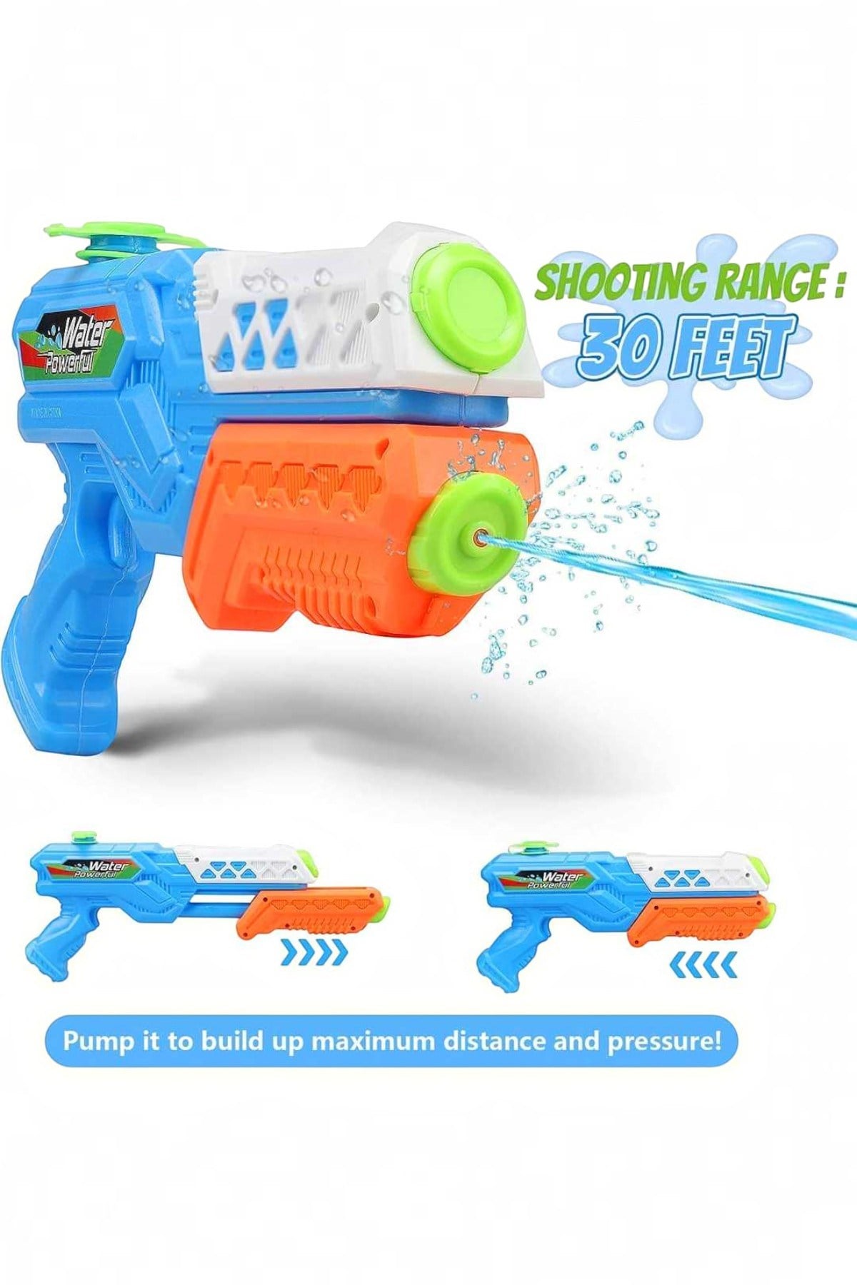 PASİFİK SU TABANCASI 1035 ÇİFT ATAR SUPER SHOOTER 30 CM 3+
