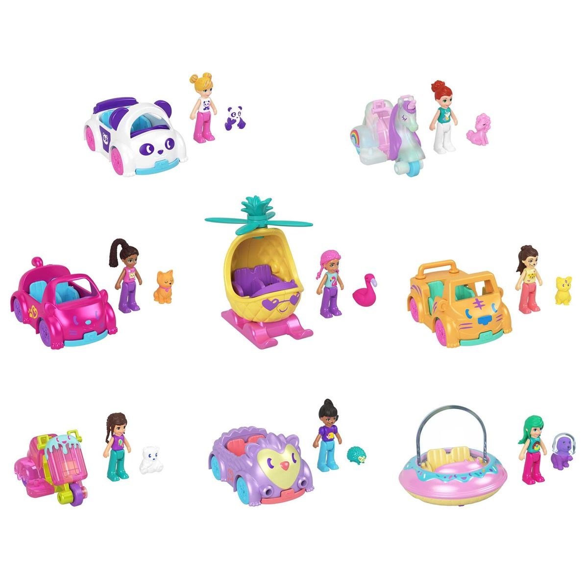 POLLY POCKET HKV55 MUHTEŞEM ARAÇ SETLERİ 4+