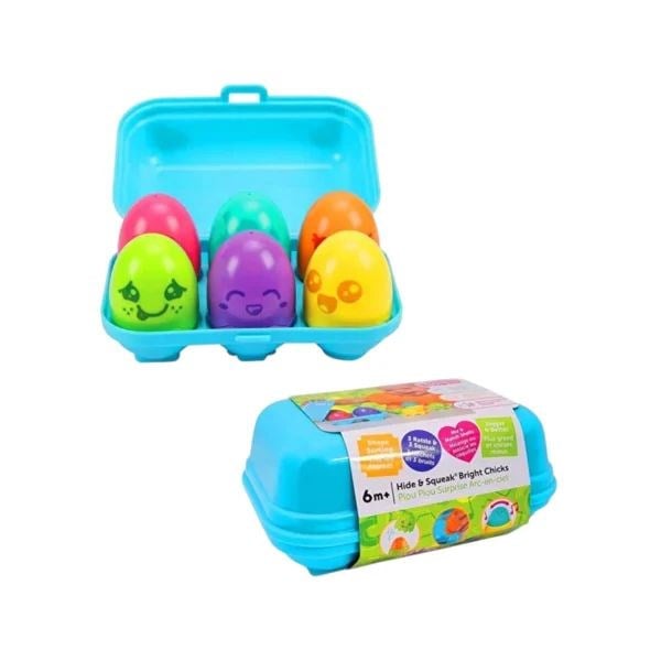 TOMY TOOMİES 73563 PARLAK RENKLİ SAKLAMBAÇLI YUMURTALAR SESLİ 6M+