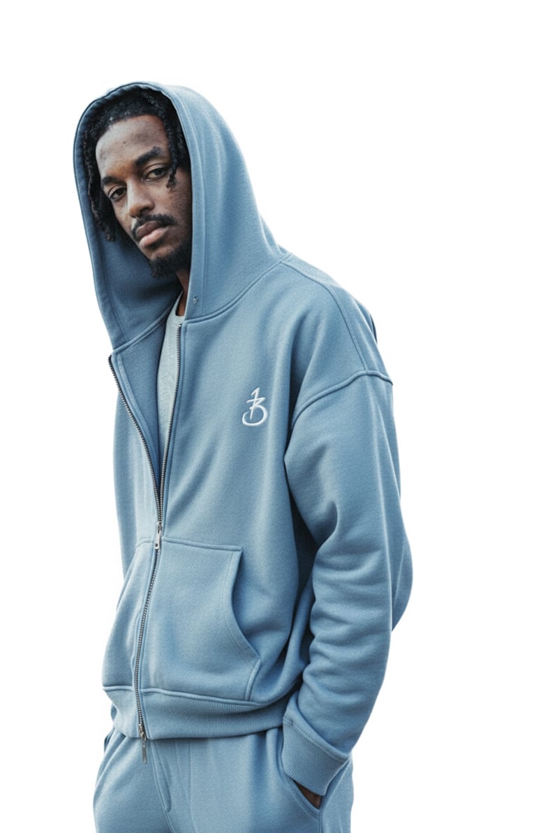 First Born: FROZEN FLAME Logo Basic Zipper 