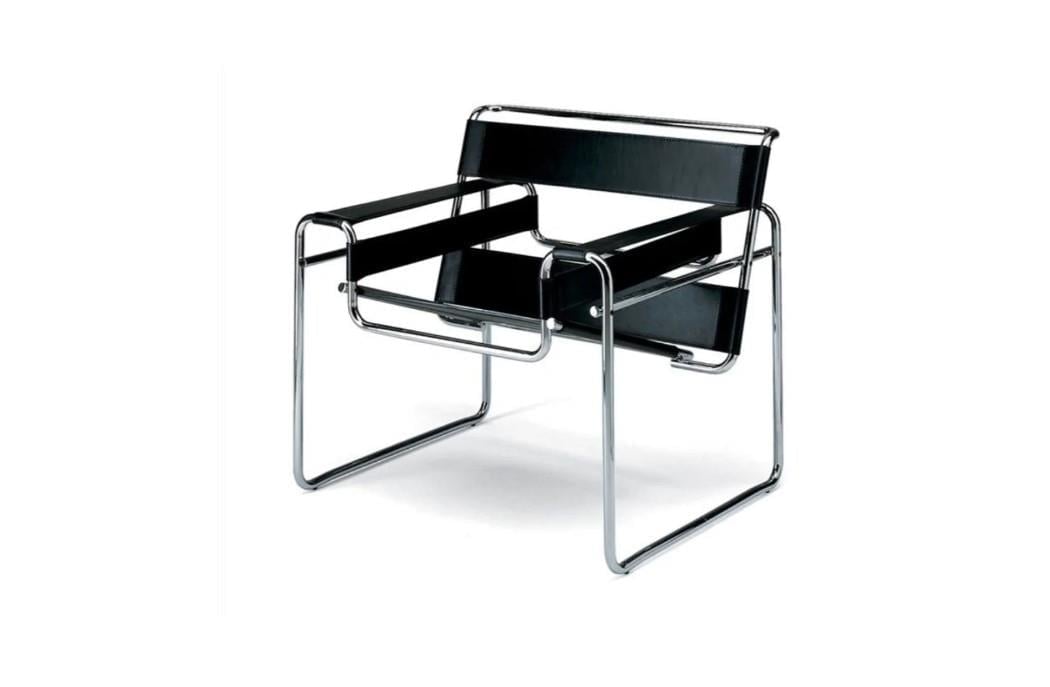  Wassily Chair Gerçek Deri 