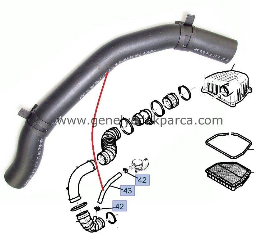 Chevrolet Captiva C100 2.0 Dizel Motor Havalandırma Hortumu Orijinal GM