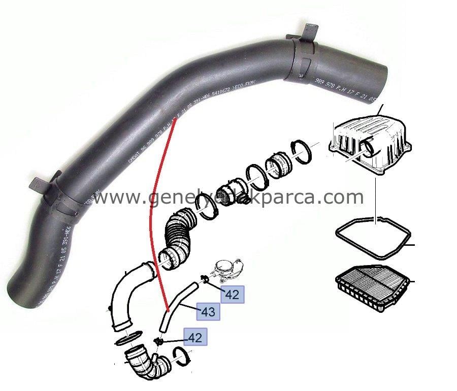 Chevrolet Epica 2.0 Dizel Motor Havalandırma Hortumu Orijinal GM