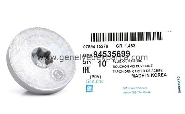 Chevrolet Lacetti 1.4 1.6 Yağ Karter Tapası Orijinal GM Marka