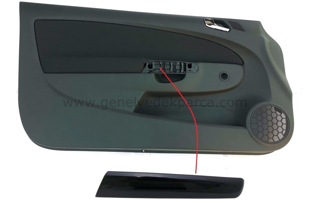 Opel Corsa D Ön Kapı İç Tutma Kolu Kapağı Sol Piano Black Orijinal Gm