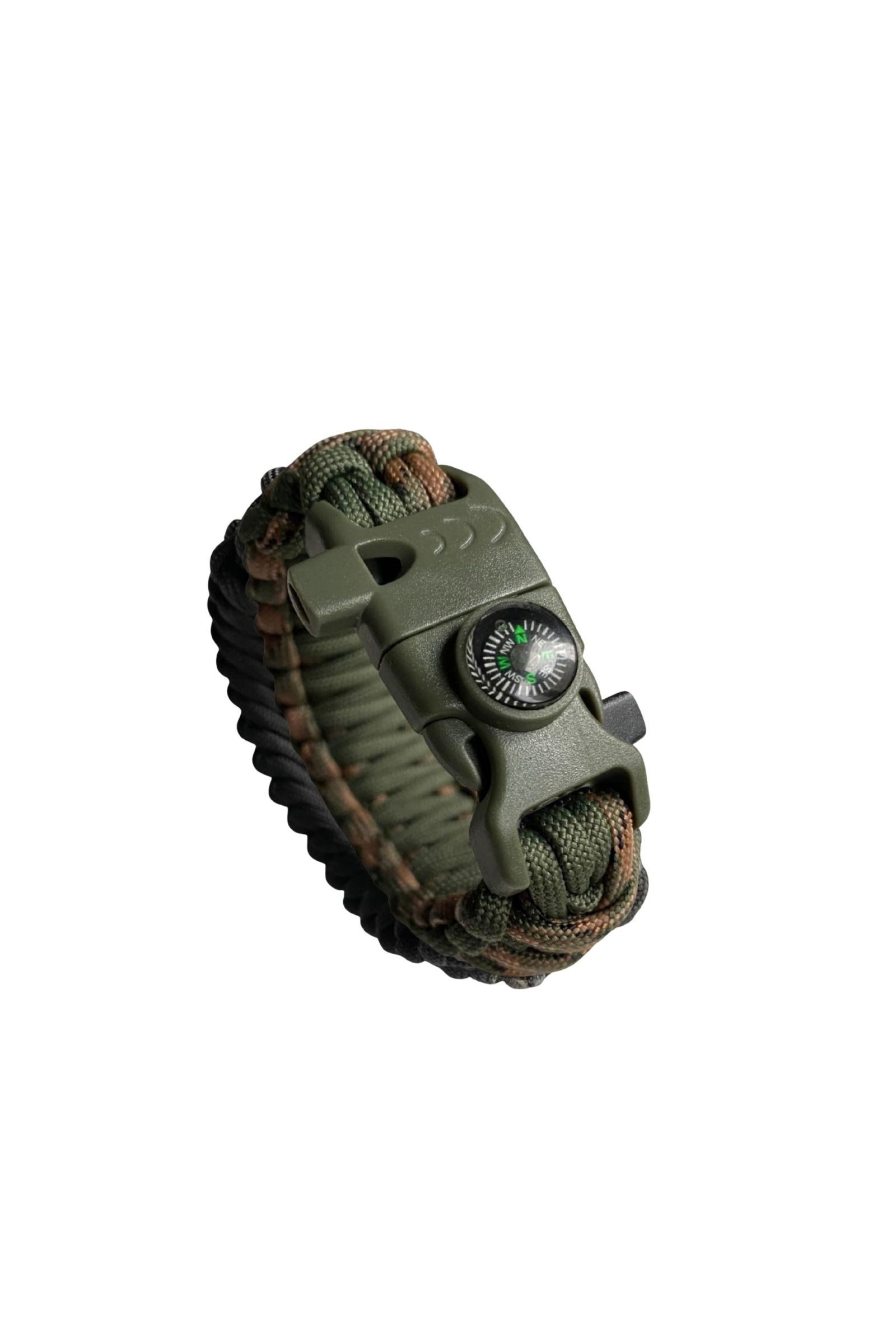 Toprak Paracord Bileklik | Pusulalı