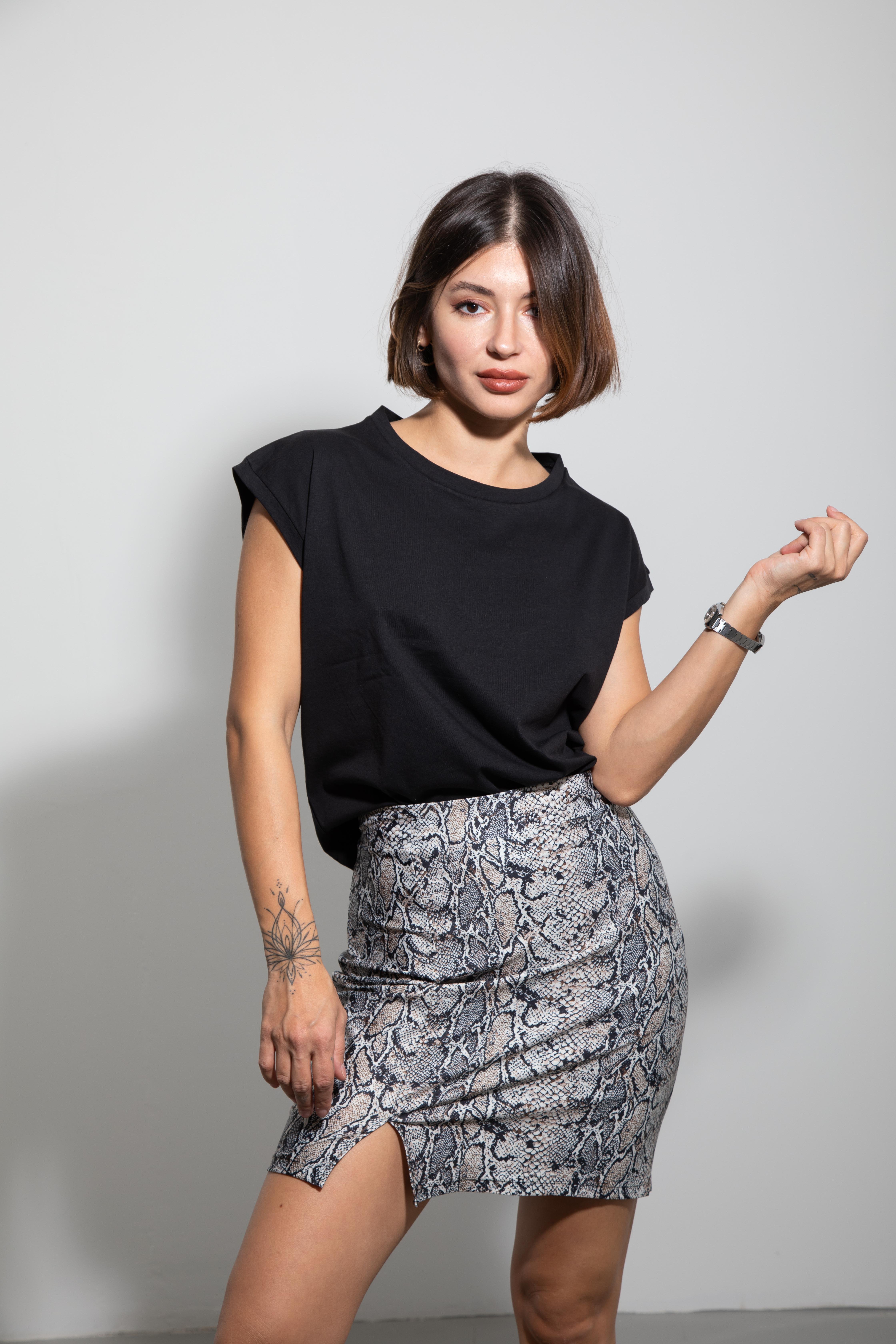 Kolsuz Pamuk Basic Tshirt