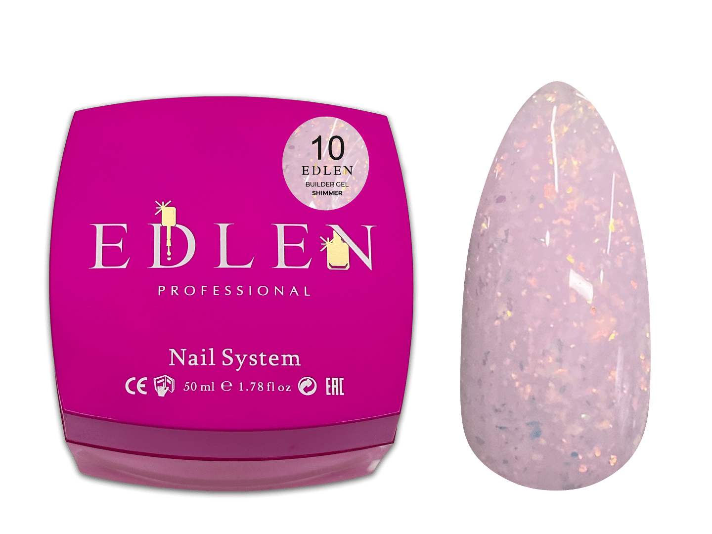 EdlenBuilder Jel ShimmerBuilder gel Shimmer Edlen №10 50ml