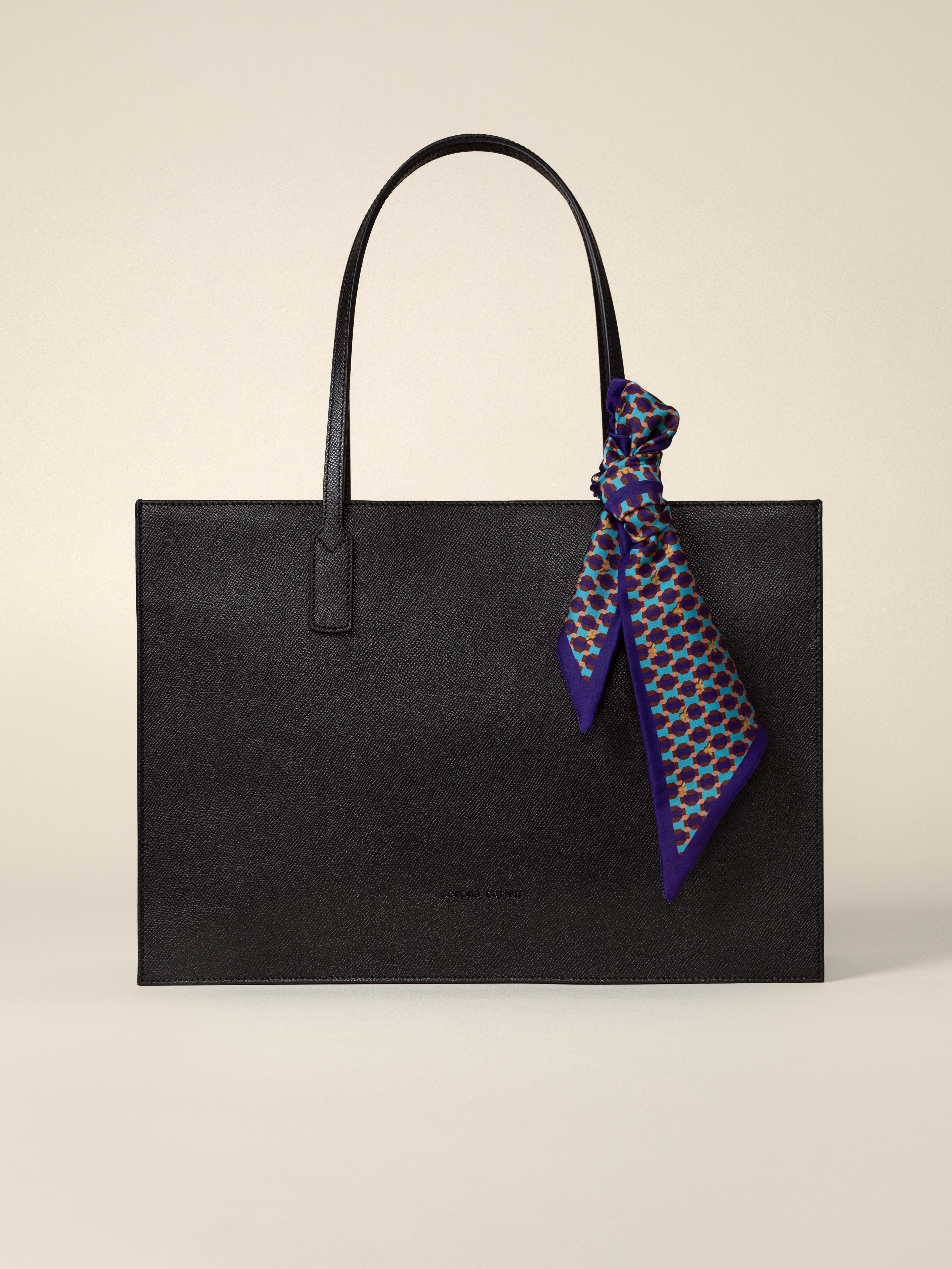 Muriel | Black Embossed Leather