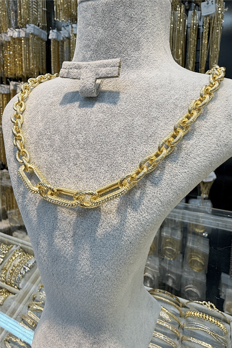 14 K Altın Renginde Xuping Vip Kolyeler