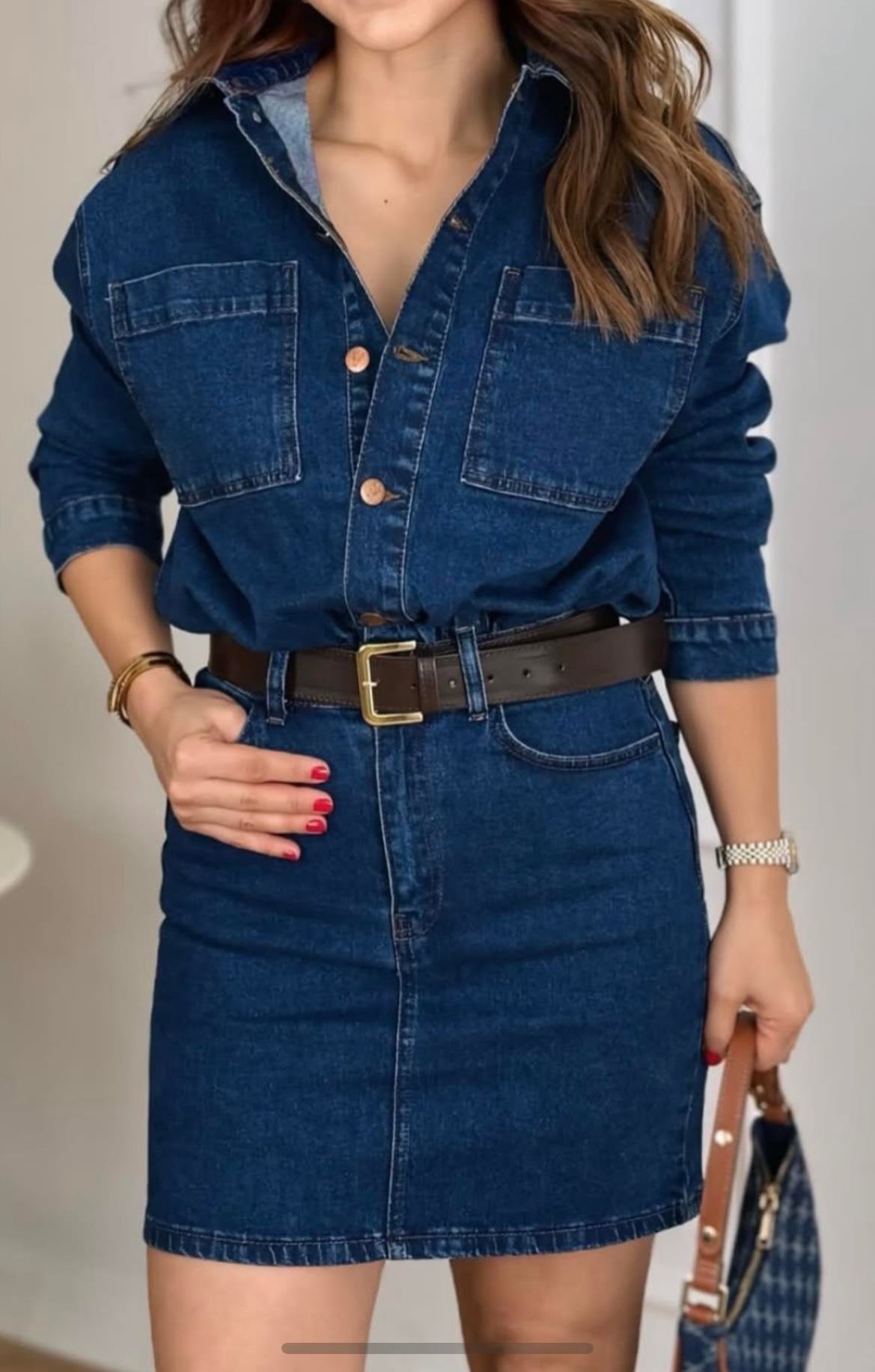 Denim Elbise