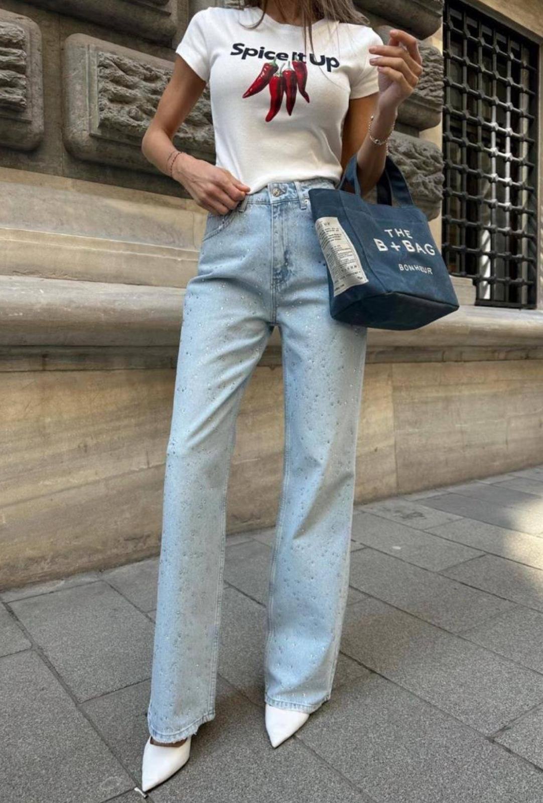 Taşlı Jean