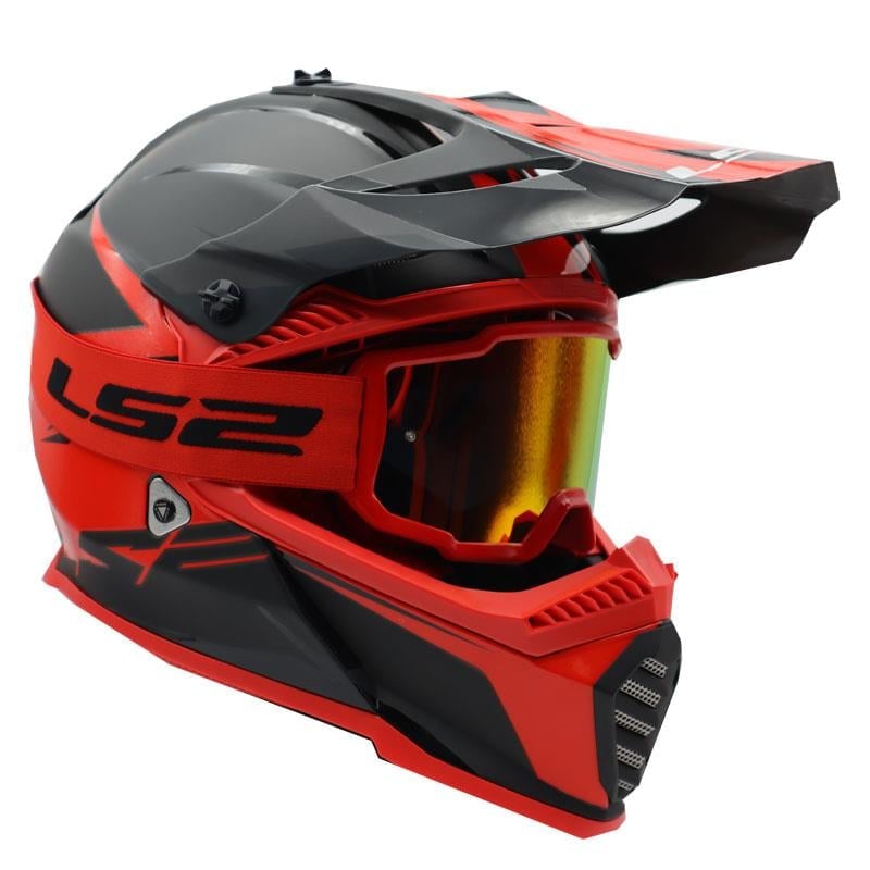 LS2 CHARGER GOGGLES MOTOKROS GÖZLÜK (IRIDIUM CAMLI)