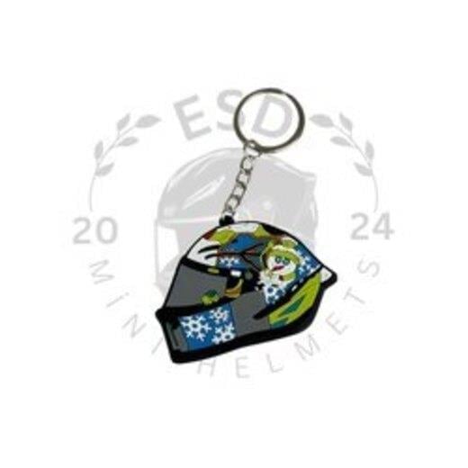 Mini Kask Silikonlu Anahtarlık