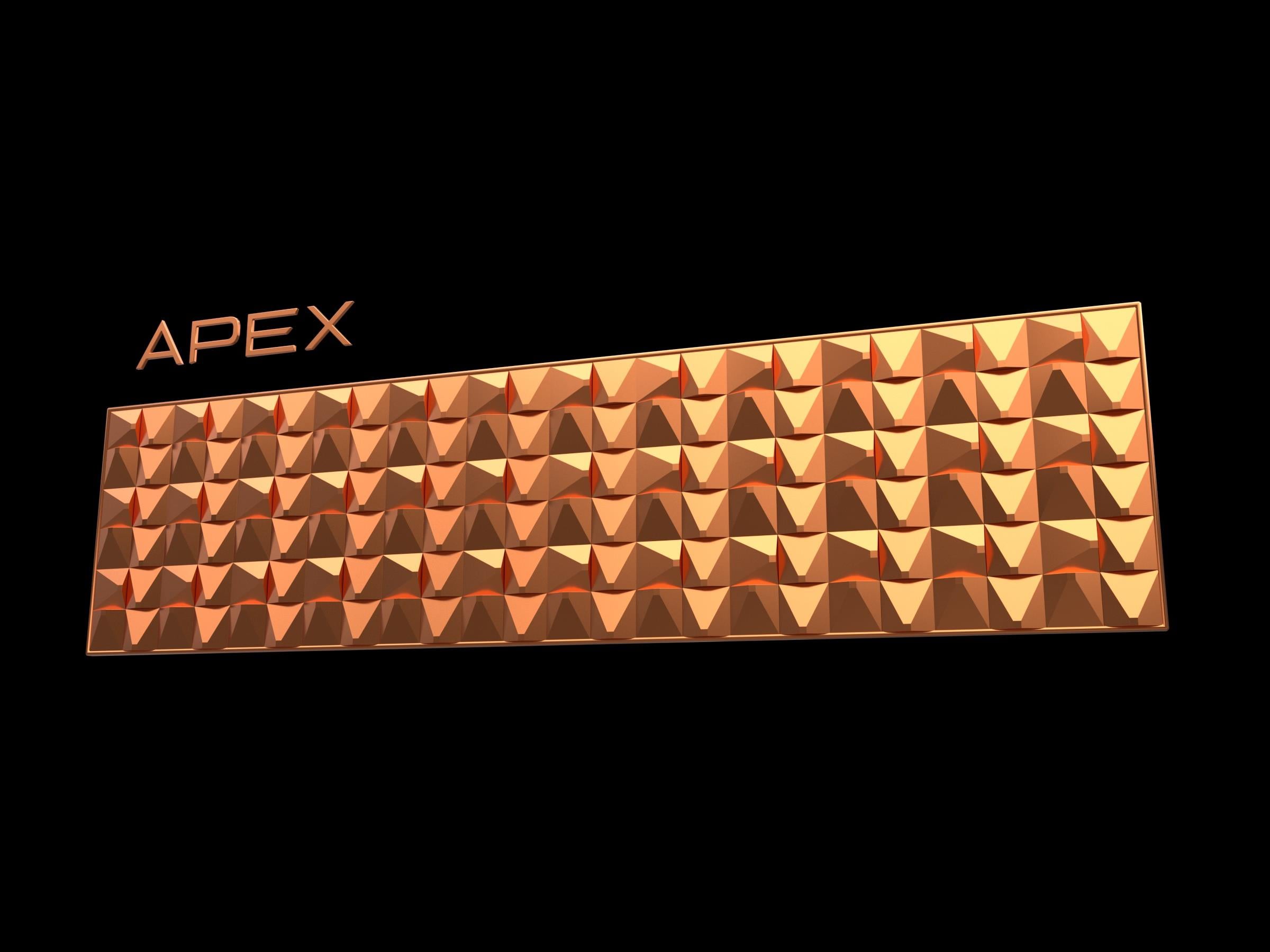 3D Tabela Zemini Apex Bakır (Ölçü Seçenekli)