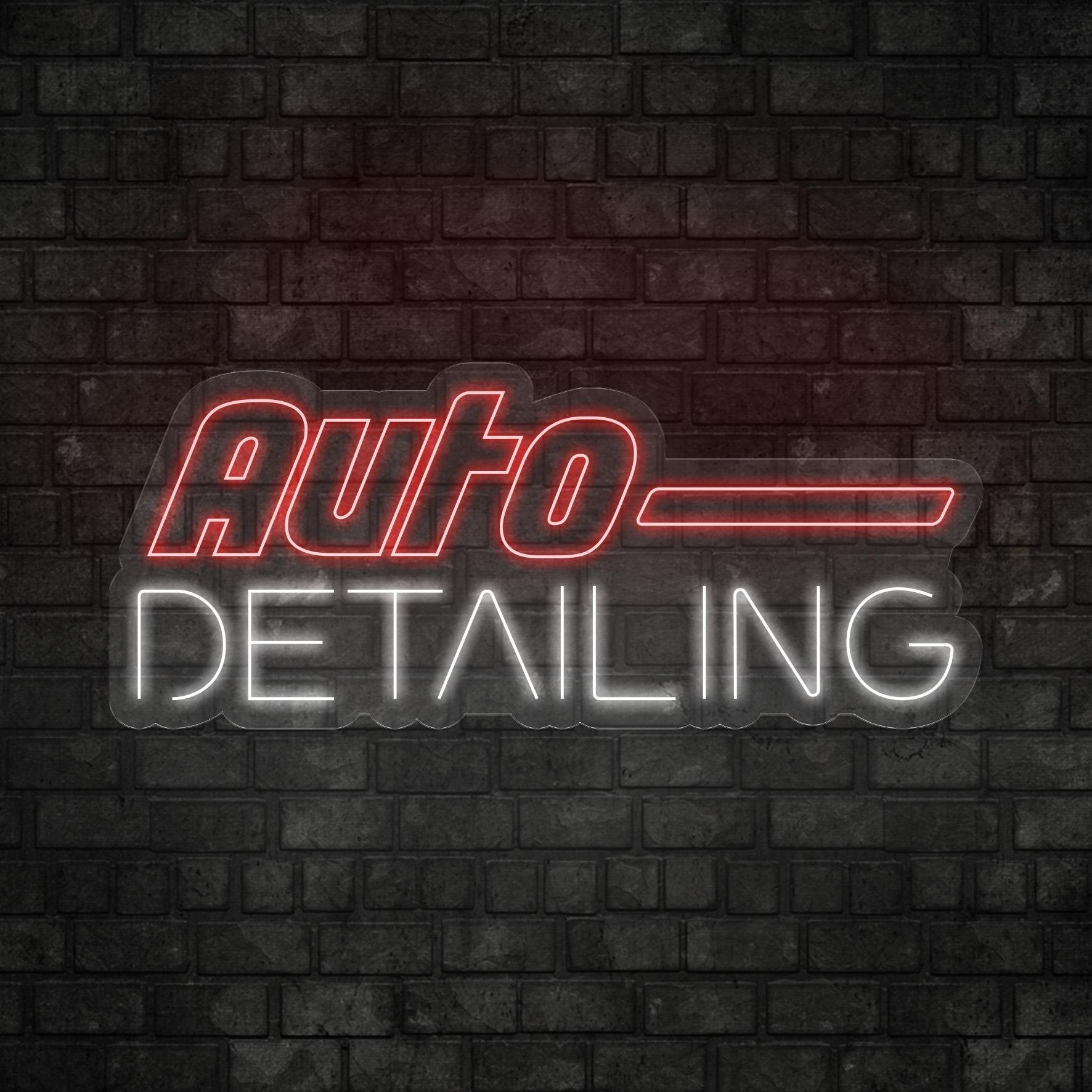 Auto Detailing Yazılı Led Neon