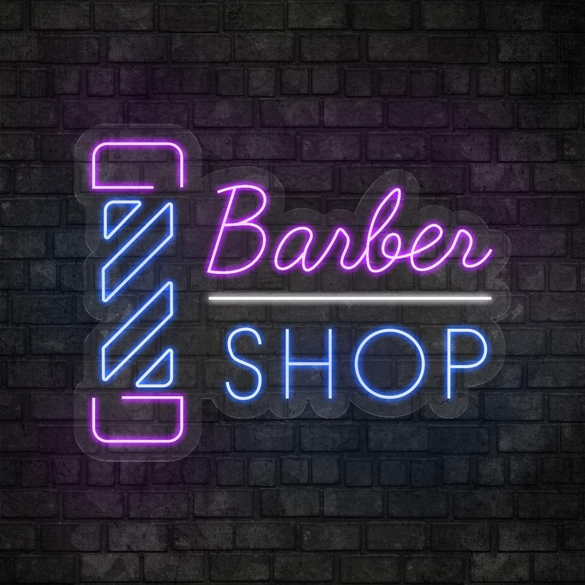 Barber Shop Yazılı Led Neon