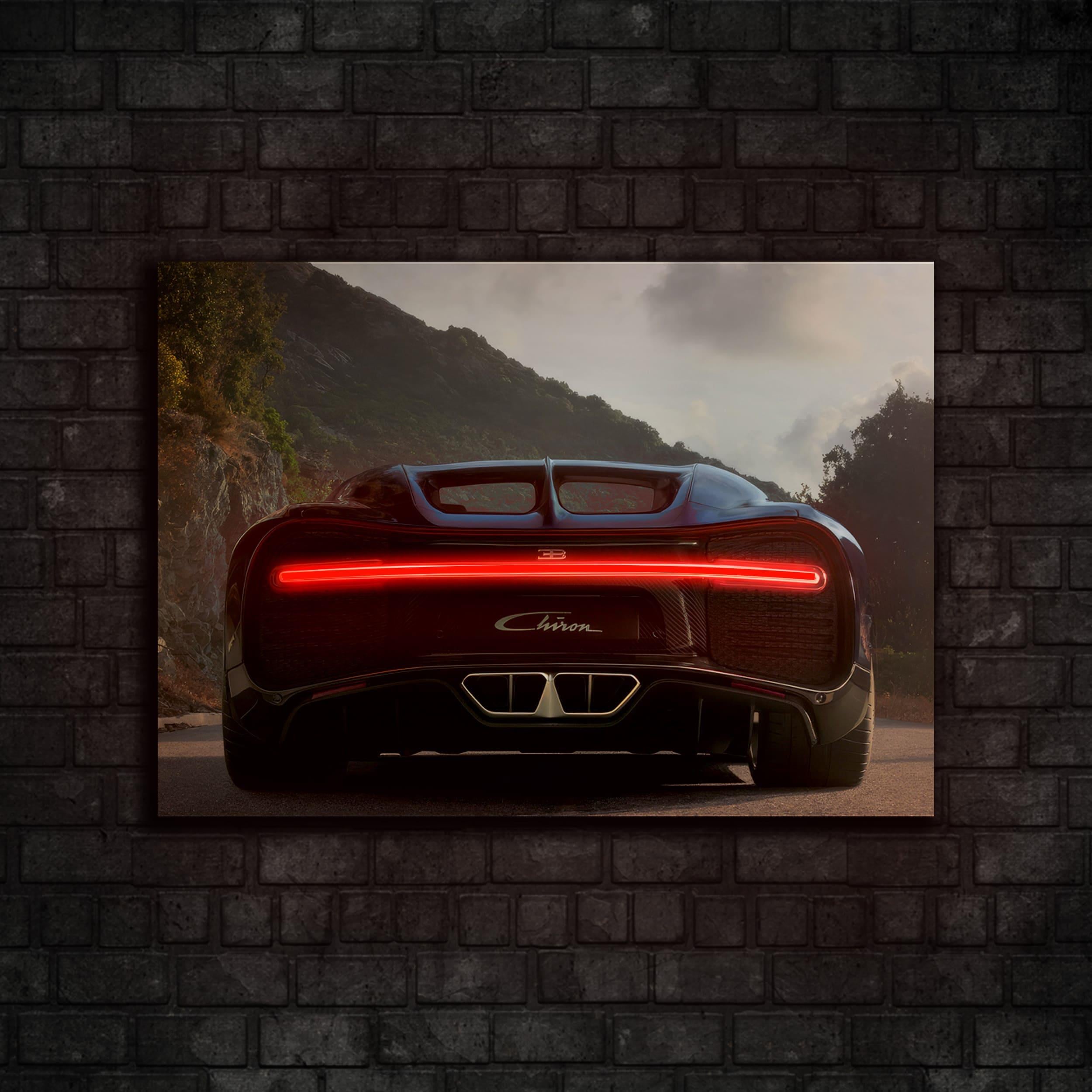 Bugatti Chiron  Neon Araba Poster