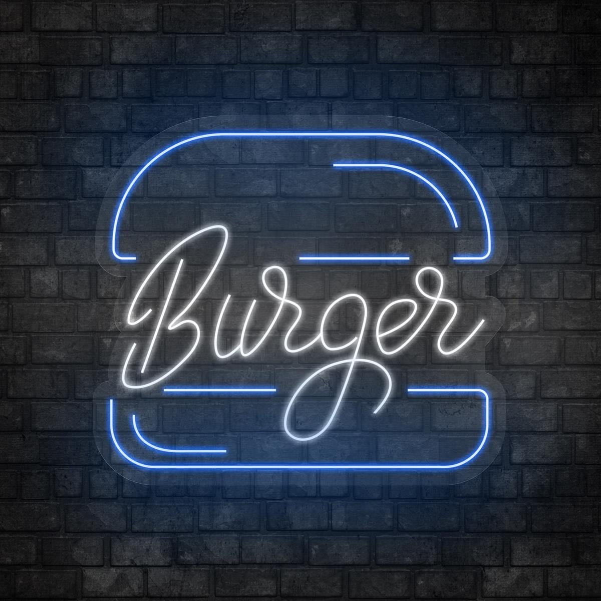 Burger Yazılı Led Neon