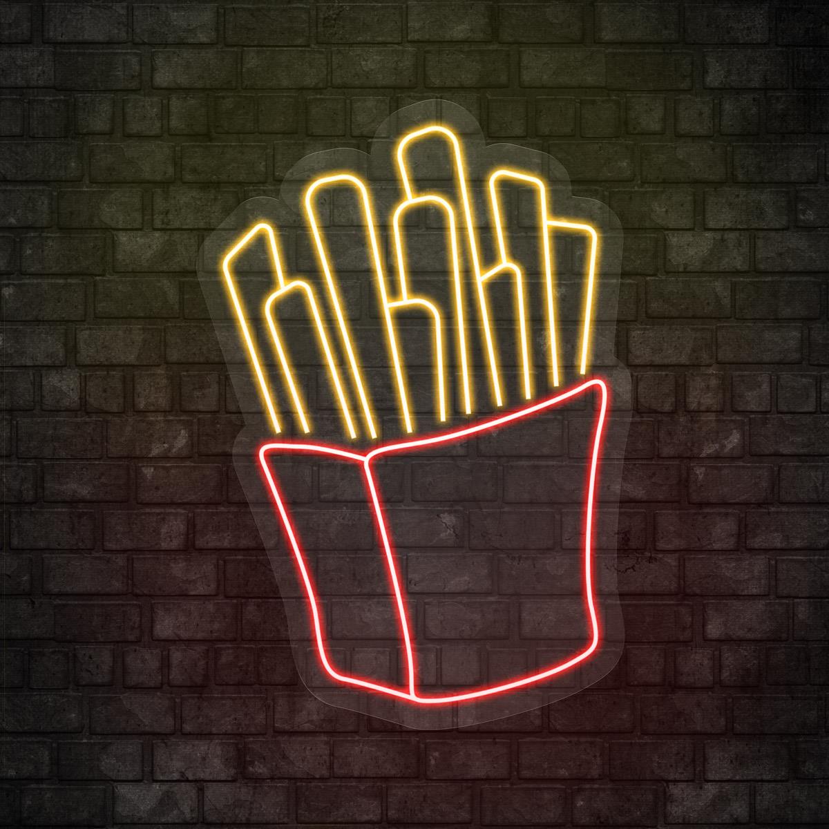 French Fries Led Neon