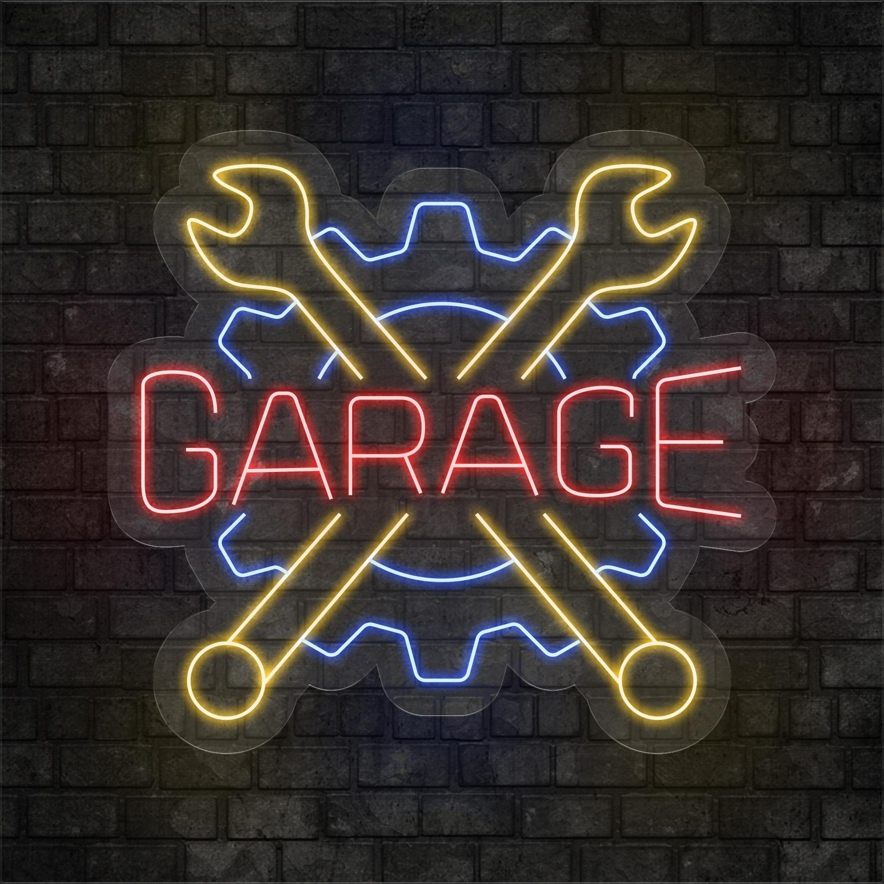 Garage Yazılı Led Neon